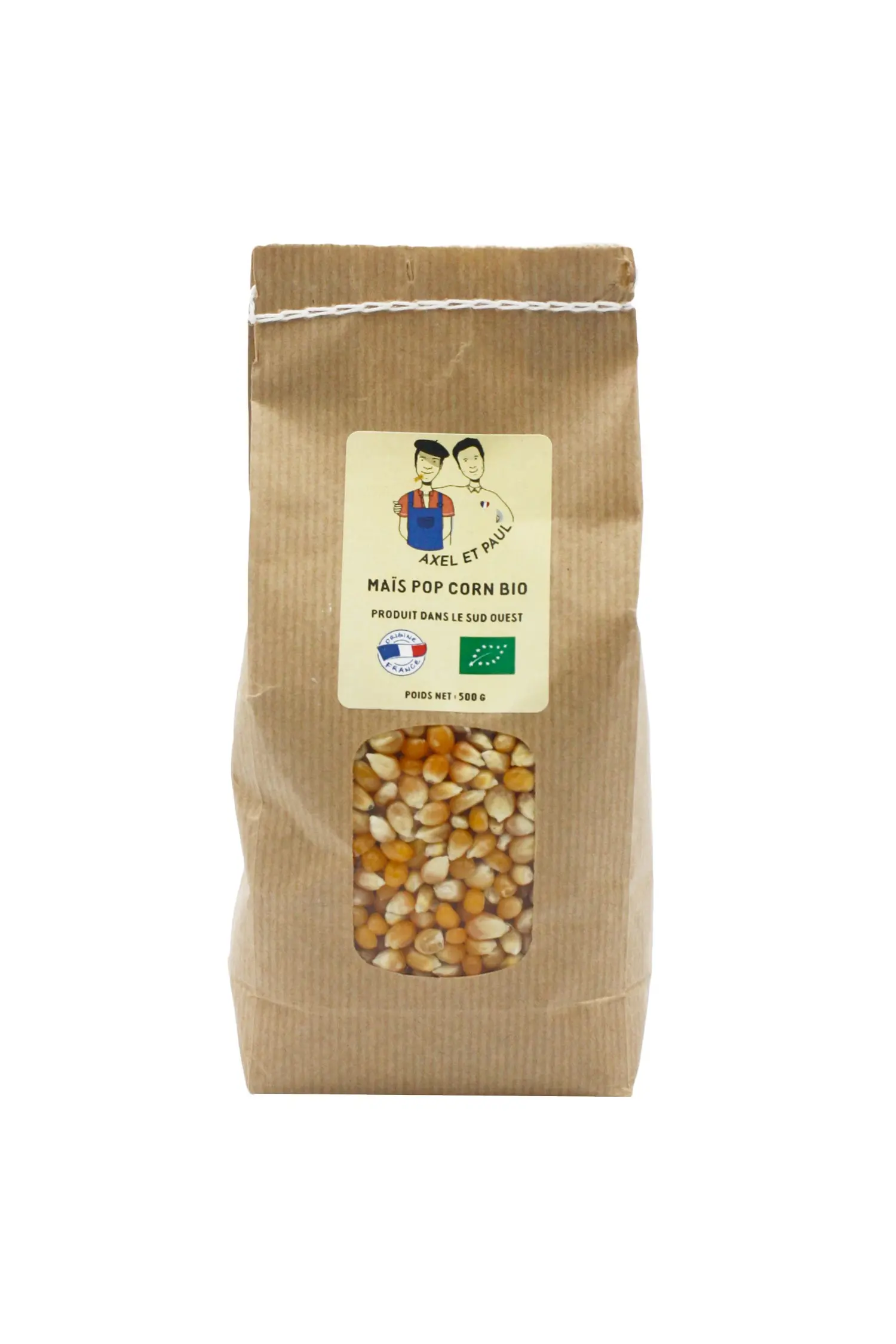 Popcorn – Bio, 500-g-Beutel – Glutenfrei