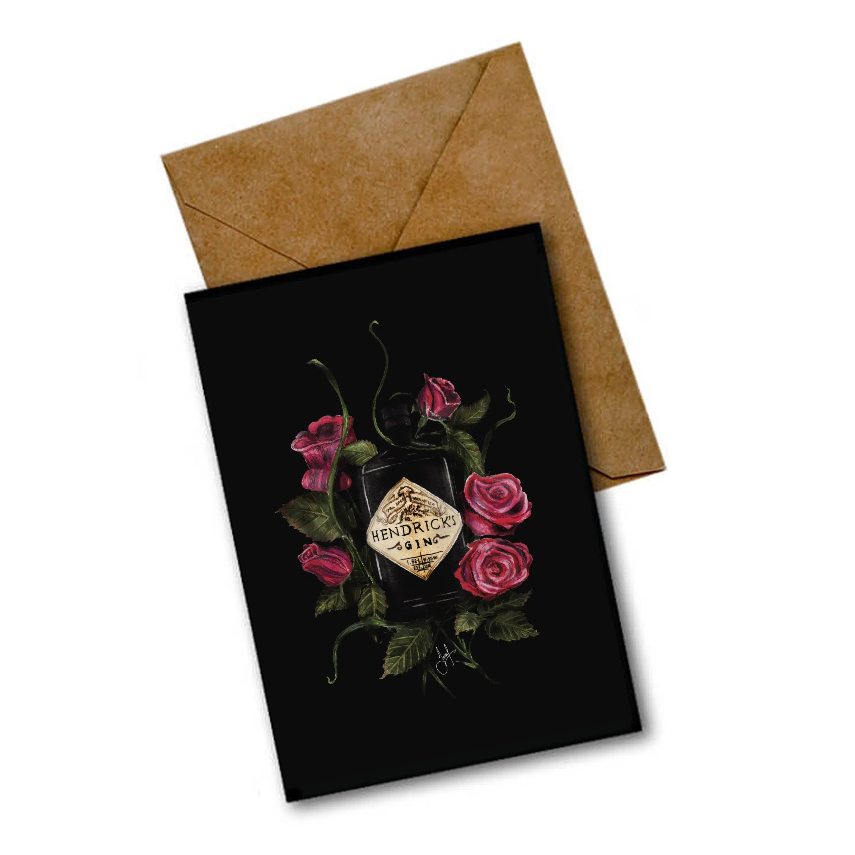 HENDRICKS GIN SCOTTISH GREETINGS CARD