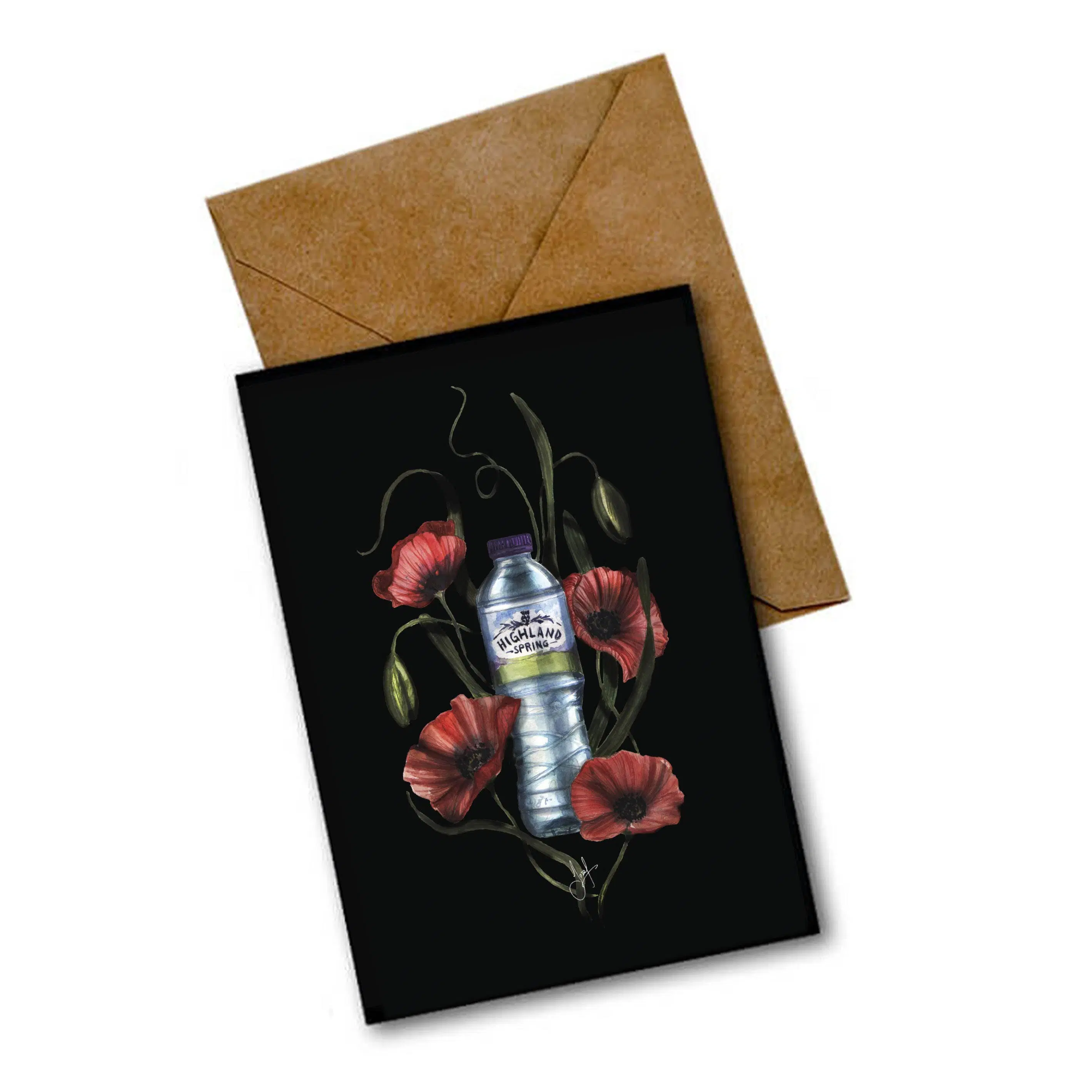 HIGHLAND SPRING WATER SCOTTISH GREETINGS CARD