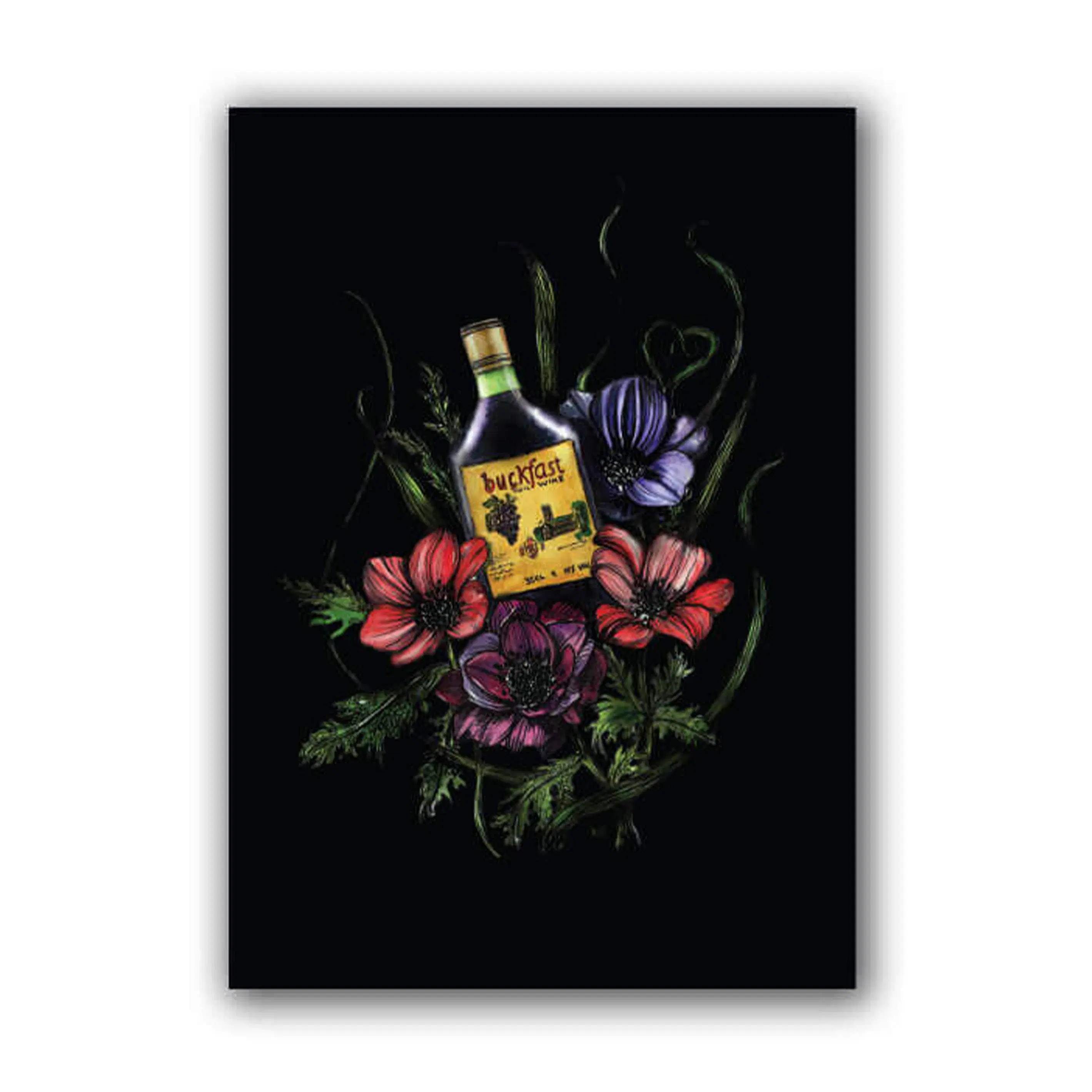 BUCKY BOTTLE SCOTTISH ART PRINT