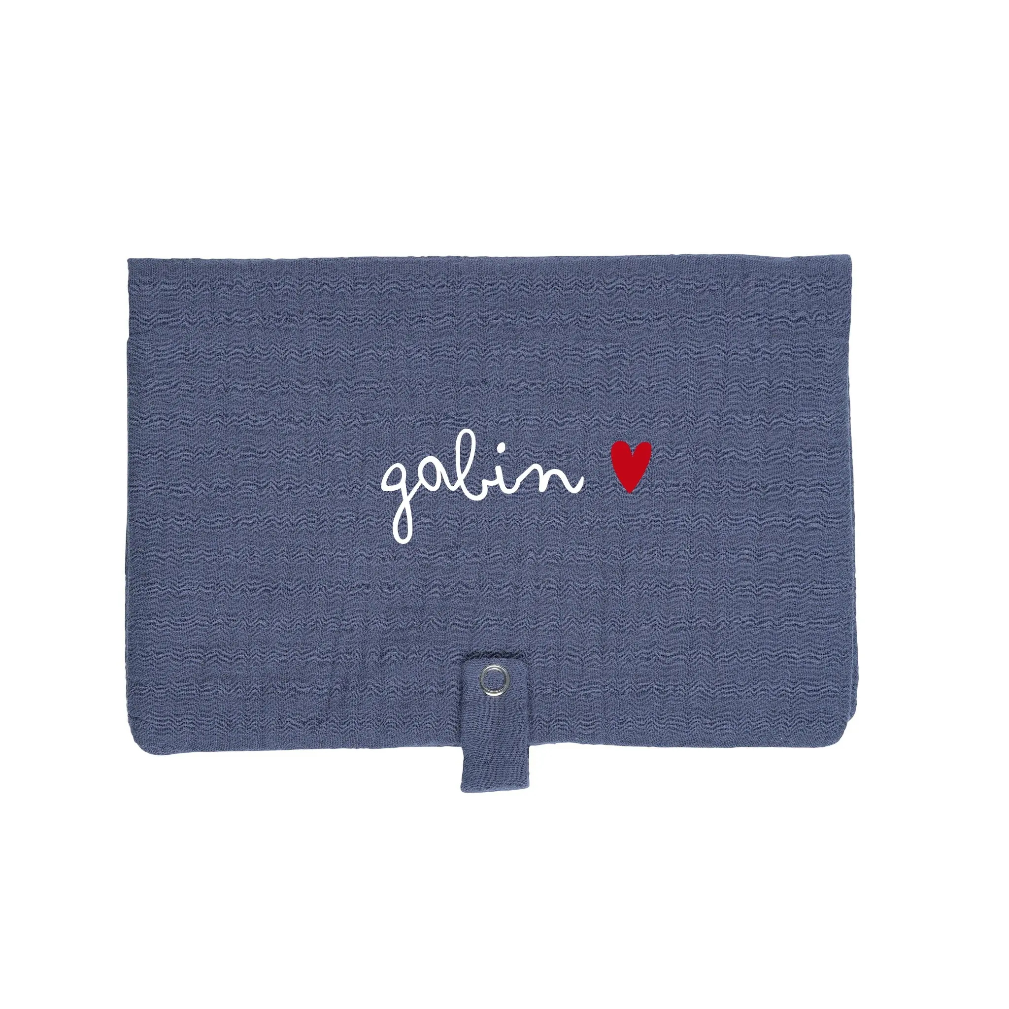 Diaper range in dark blue gauze