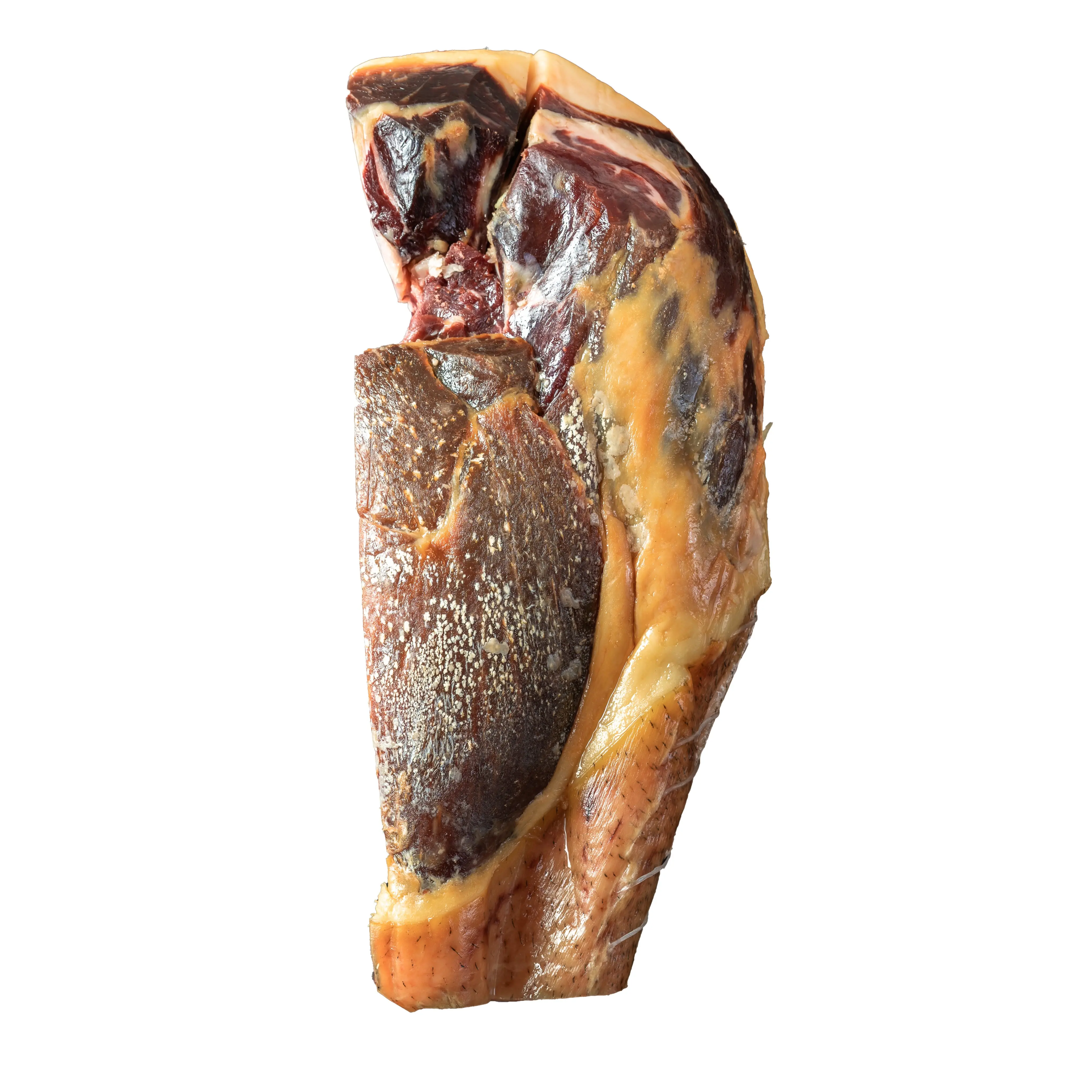 Half Black Ham from Bigorre PDO, boneless, with rind, cut lengthwise (vertical) - ripening 24 months