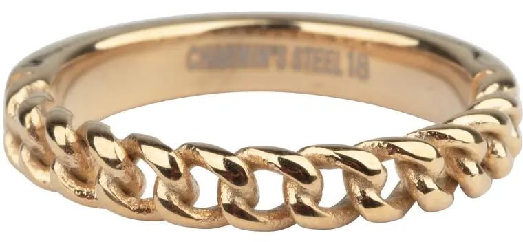 R877 Heavy Half Chain Gold Color Steel