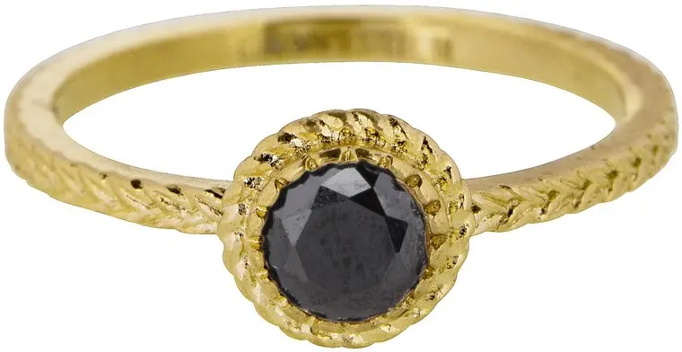 R807 charmin's ring steel shiny iconic vintage gold