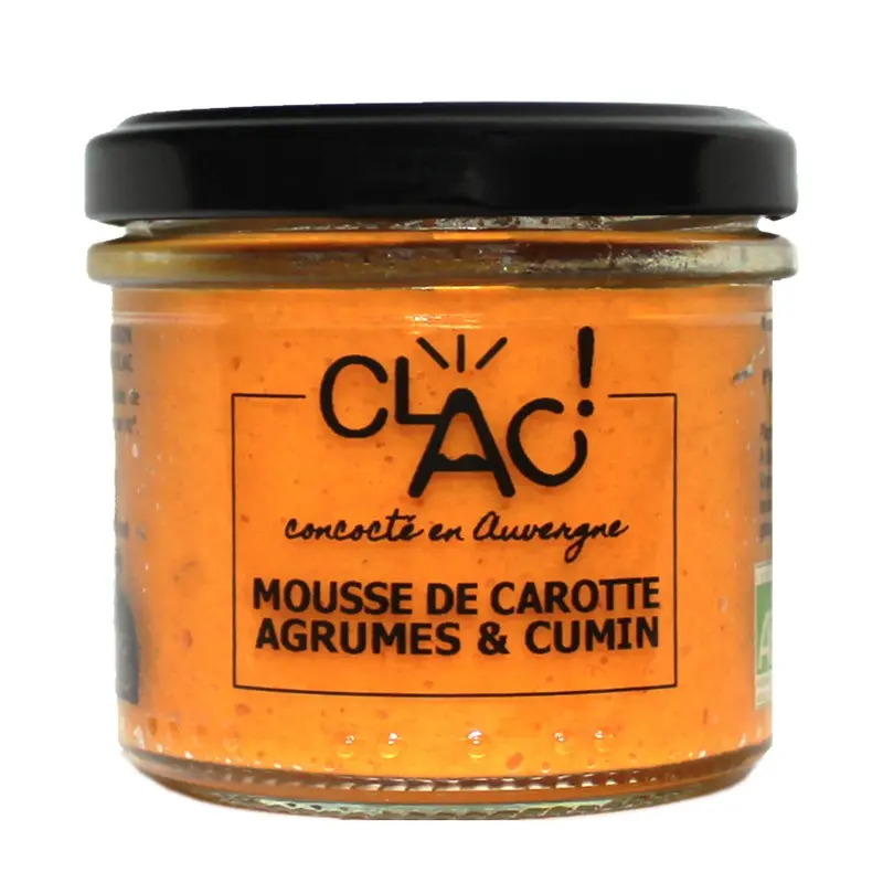 Citrus and cumin carrot mousse