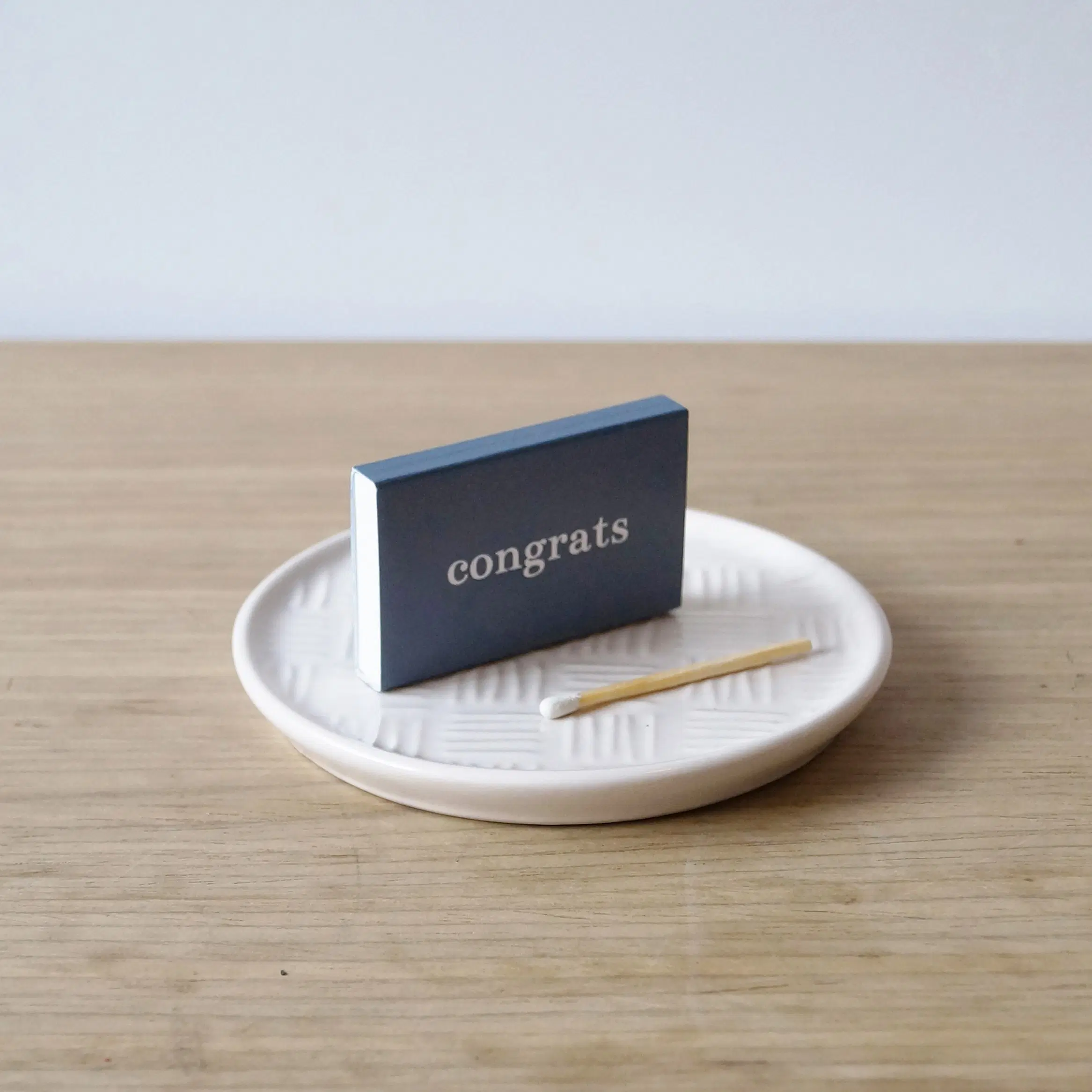 'congrats' matchbox – statement matches