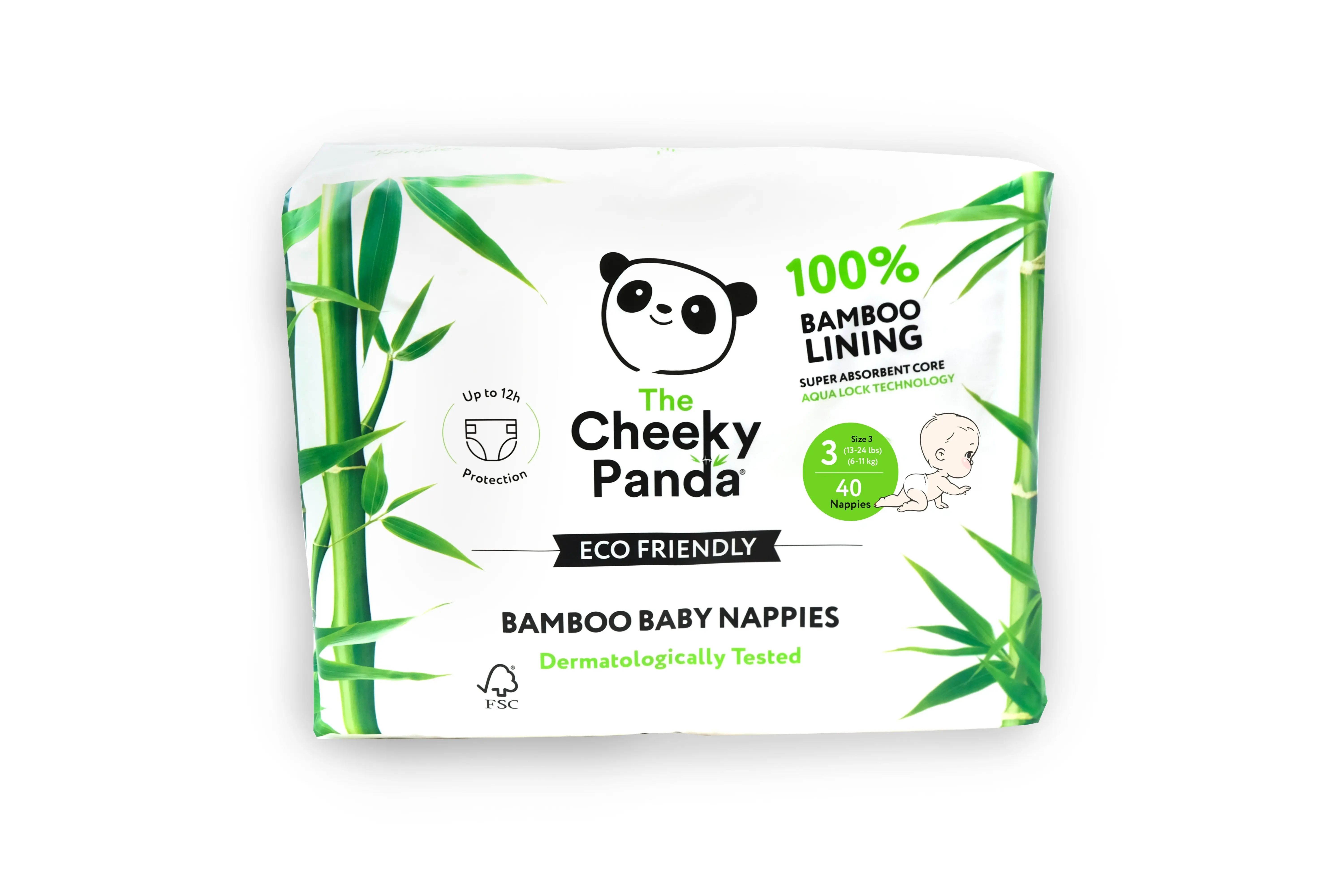 Bambuswindeln Größe 3 (6-11 kg) V2 | 4 Packung