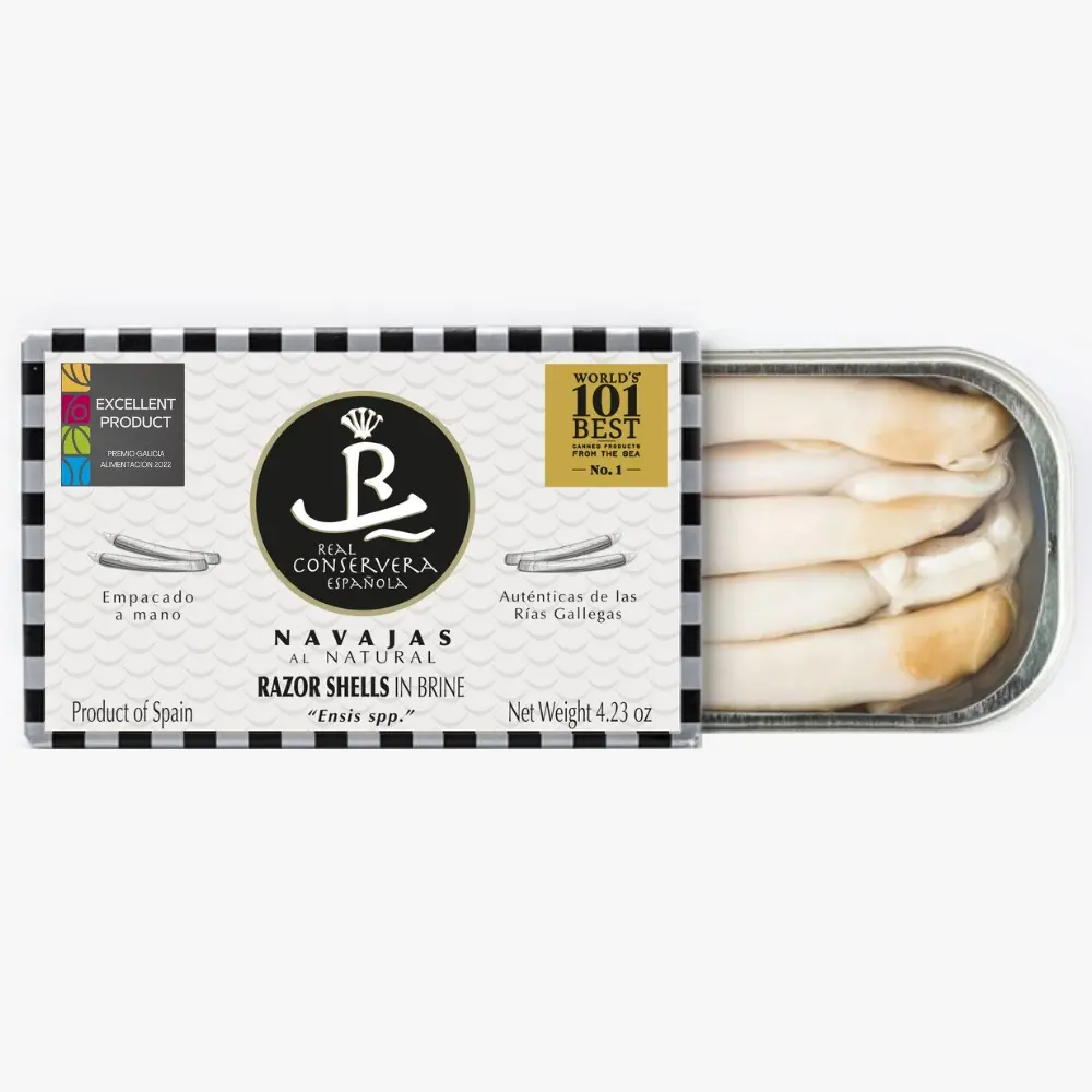 Raw razor clams from the Galician Rías - 7/10 pieces (RR-125)