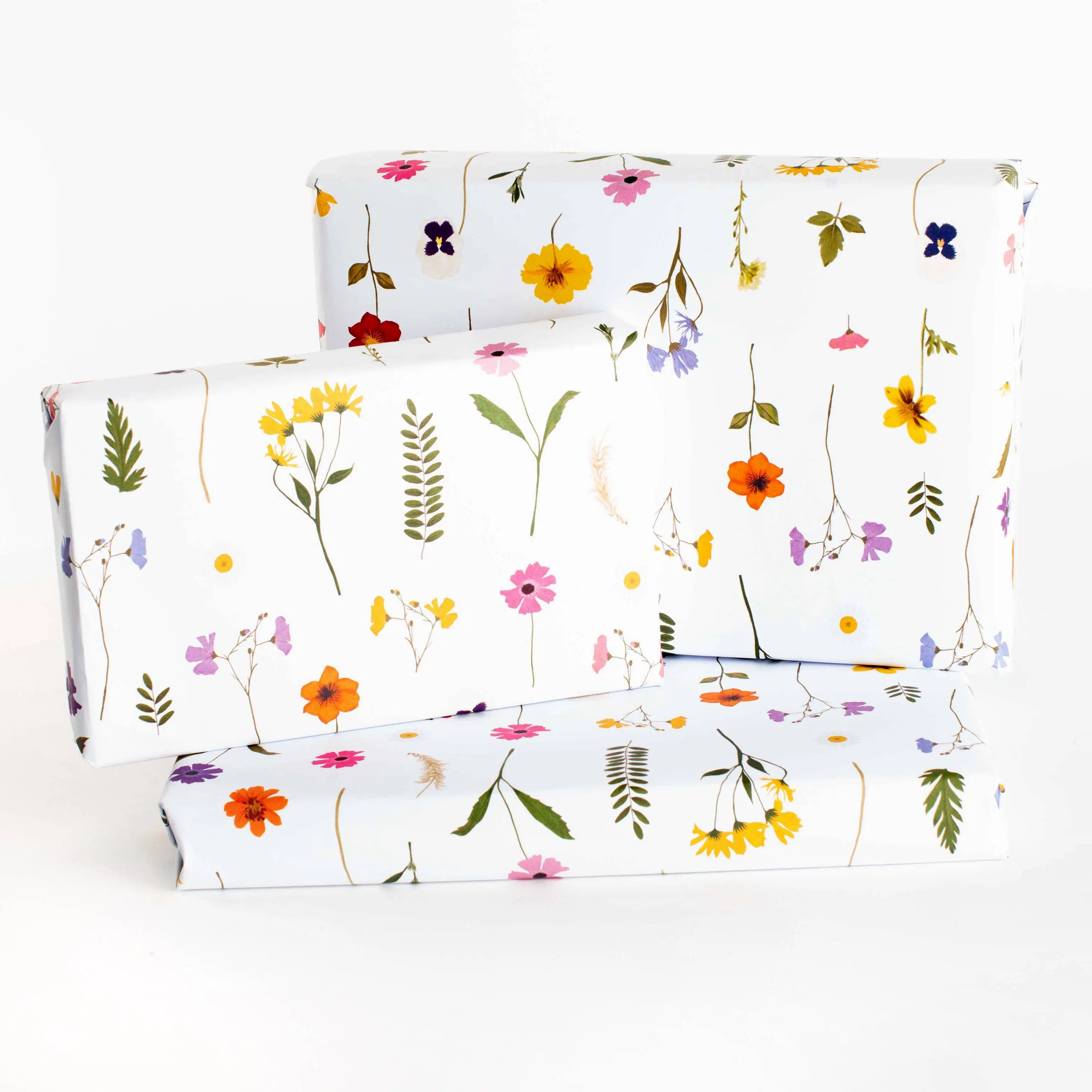 Pressed Flowers Wrapping Paper - 1 Sheet