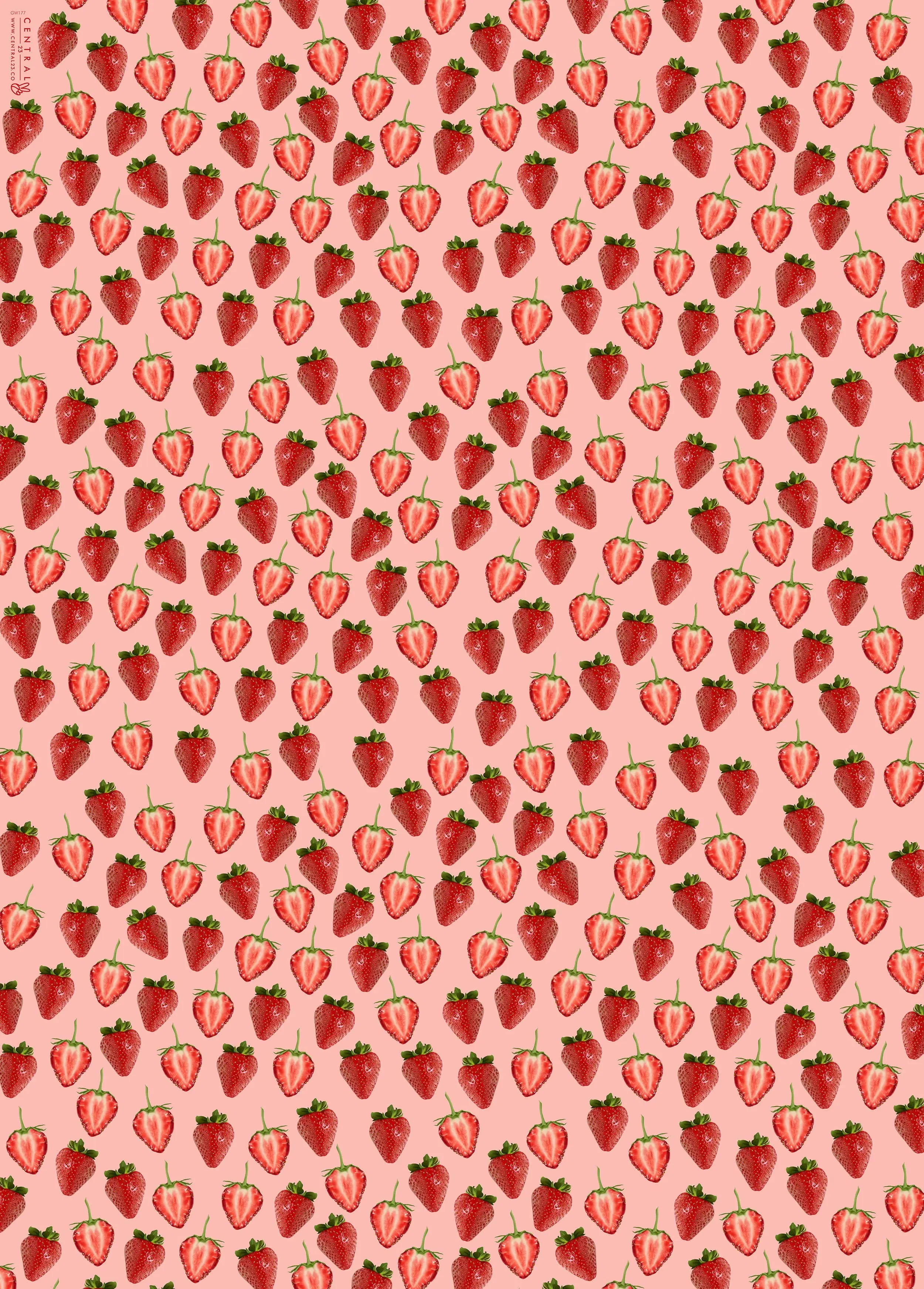 Strawberries Wrapping Paper - 1 Sheet
