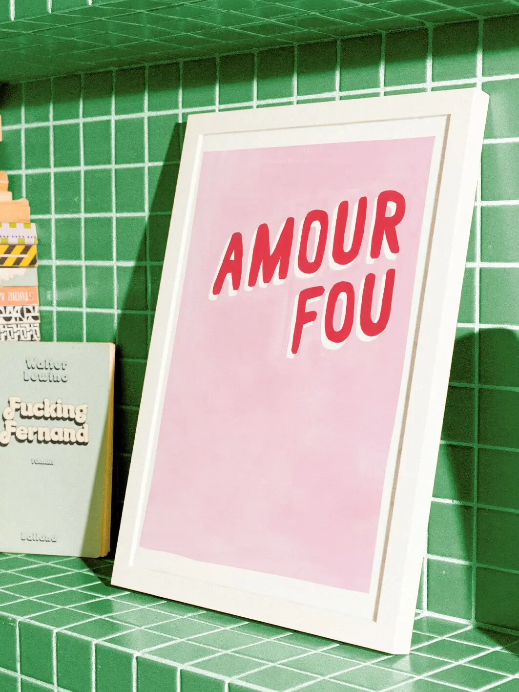 Art Print 30x40 cm – AMOUR FOU – Illustration colorée