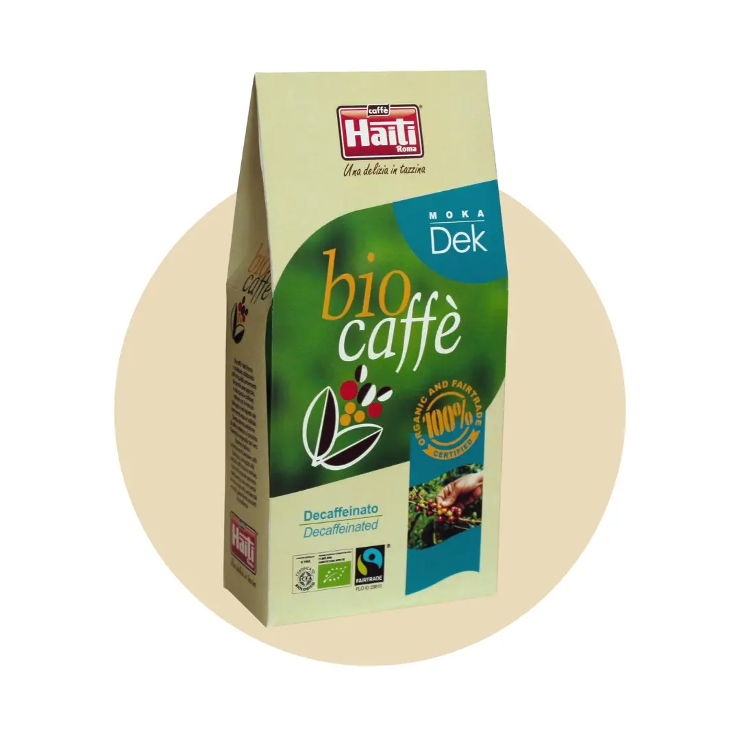 "Biocaffè Moka Dek" macinato - 250 g