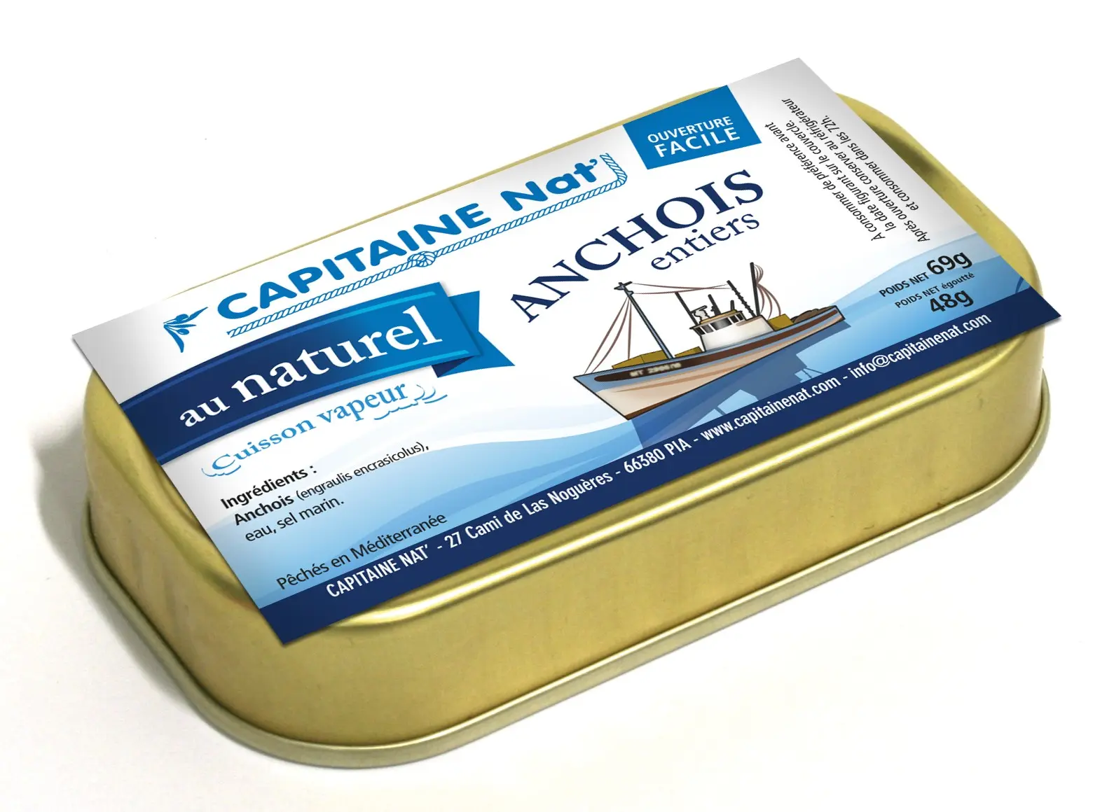 CONSERVAS DE PESCADO Anchoas enteras en salmuera - 1/10