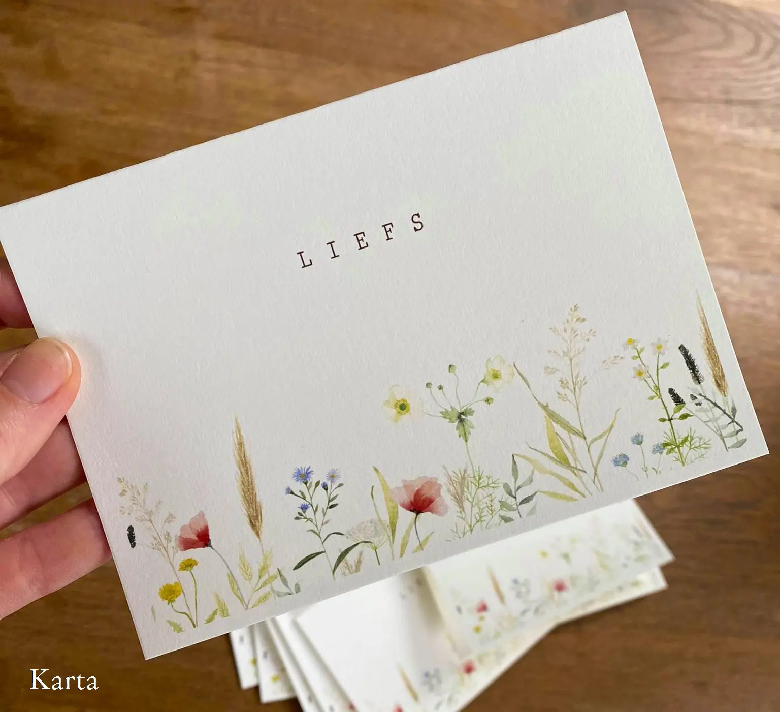 Greeting card - wildflower meadow