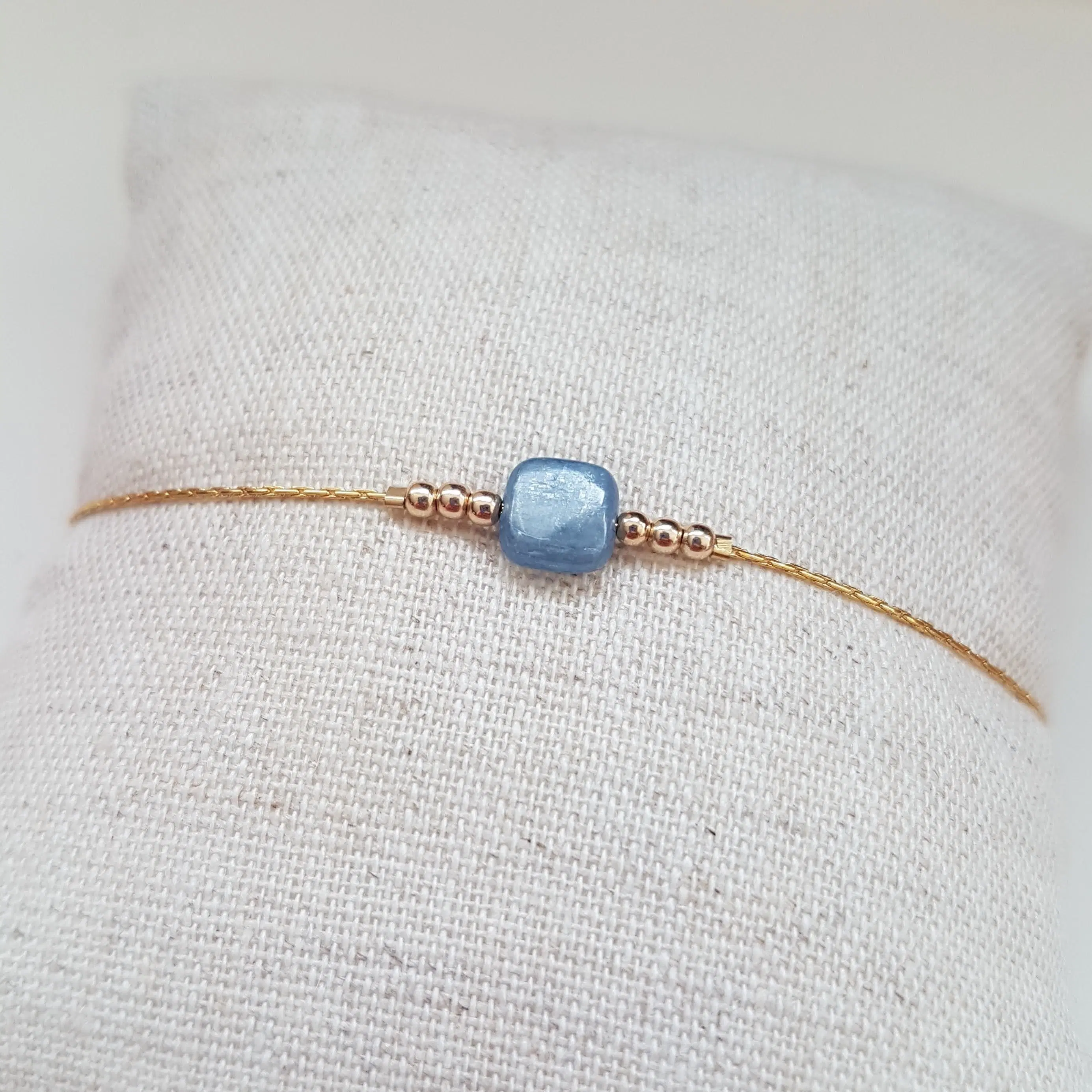 Square Kyanite bracelet