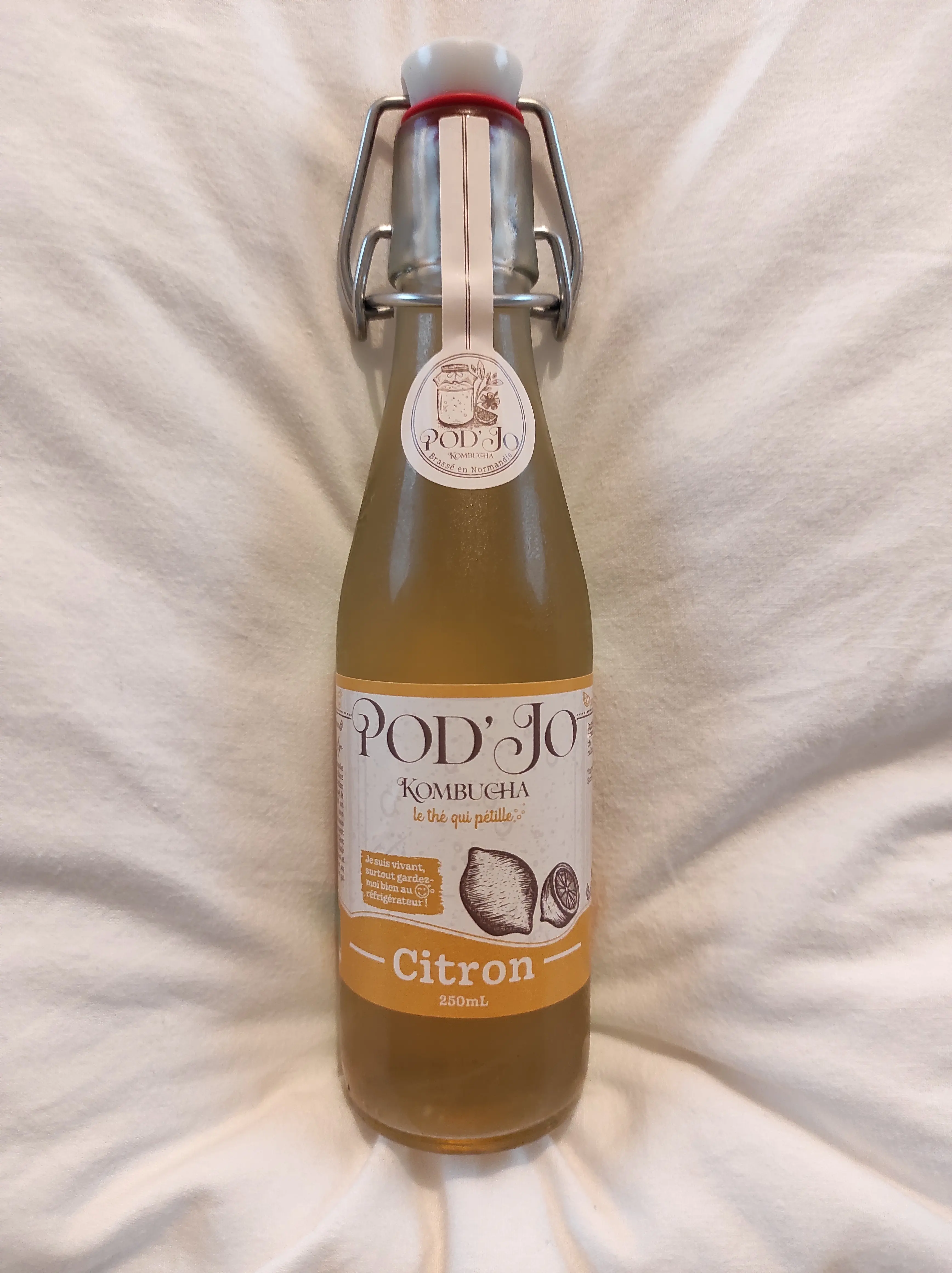 Pod'Jo kombucha lemon 250 ml
