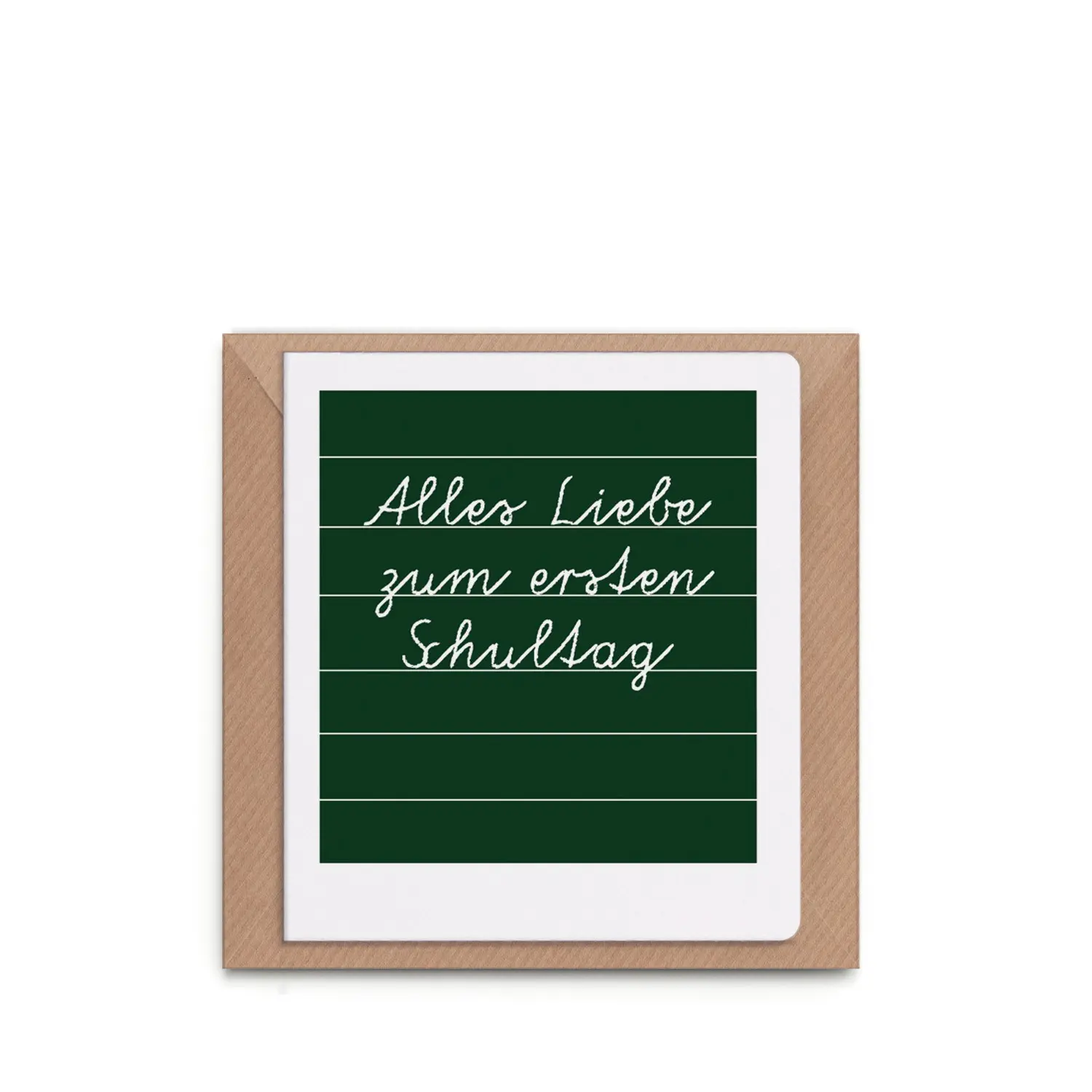 Greeting card "All the best for the first day of school"