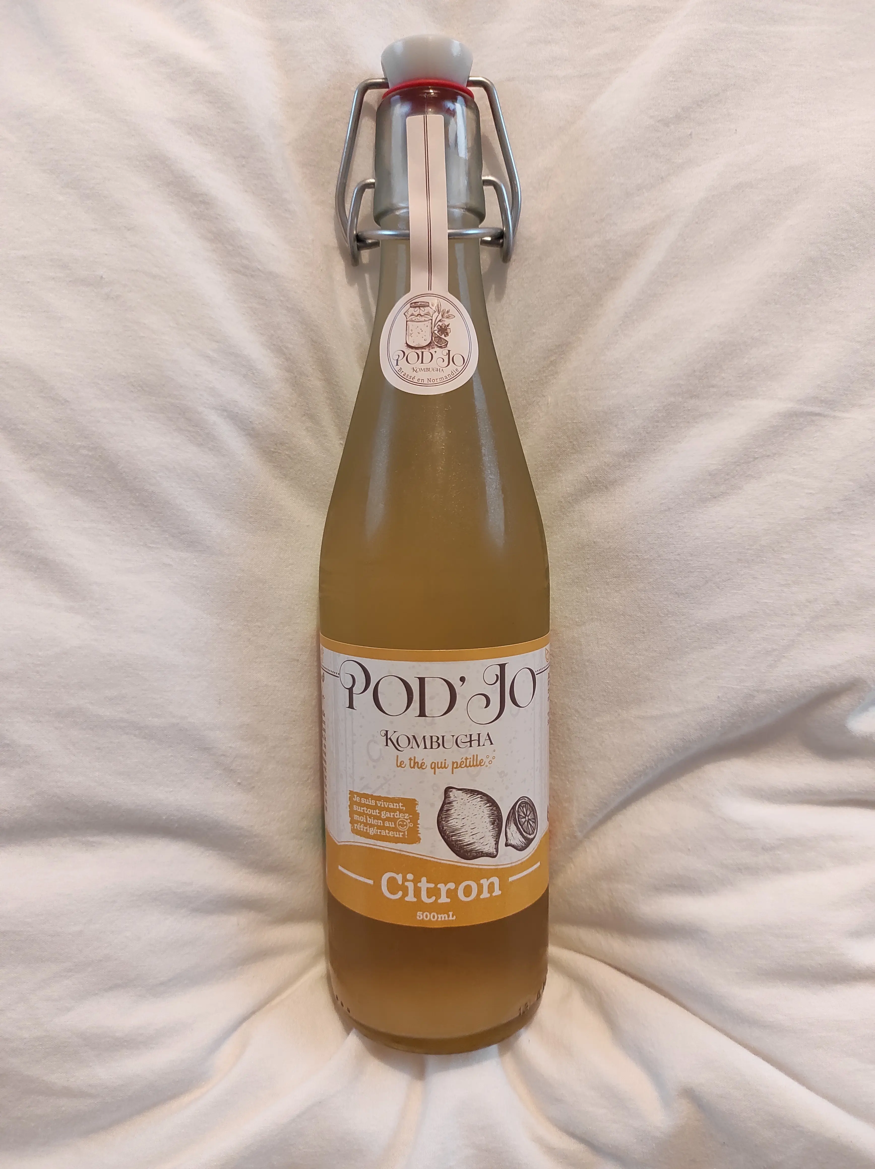Pod'Jo kombucha lemon 500 ml