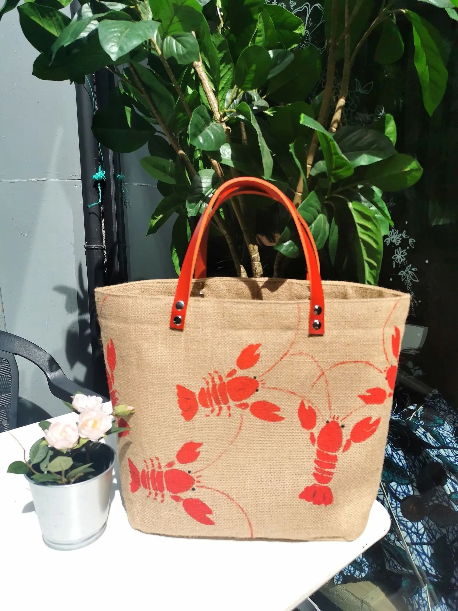 Lobster jute bag