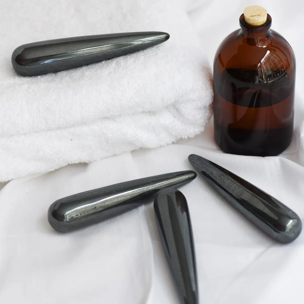 Massagestab aus Hämatit