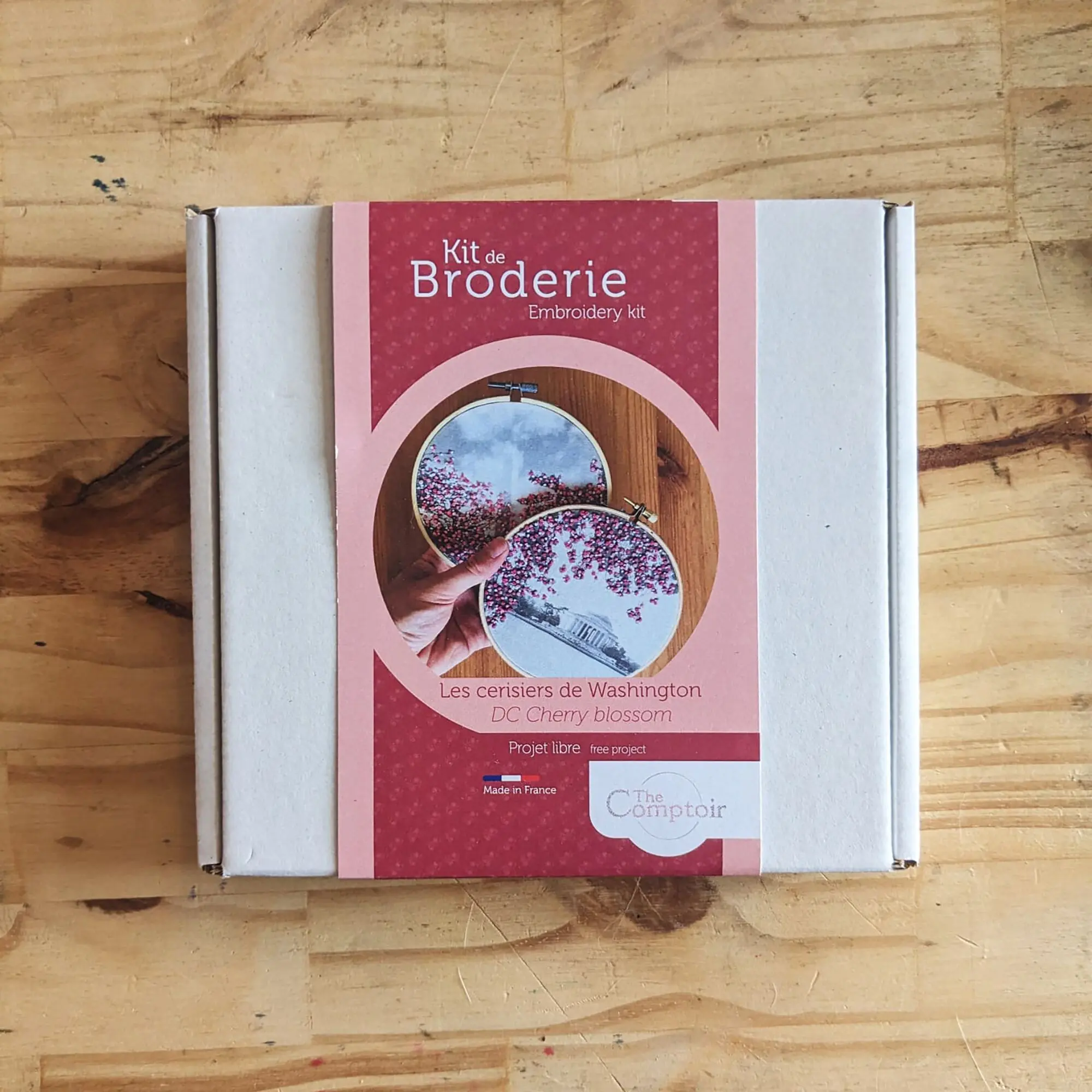Washington DC Cherry Blossoms Embroidery Kit