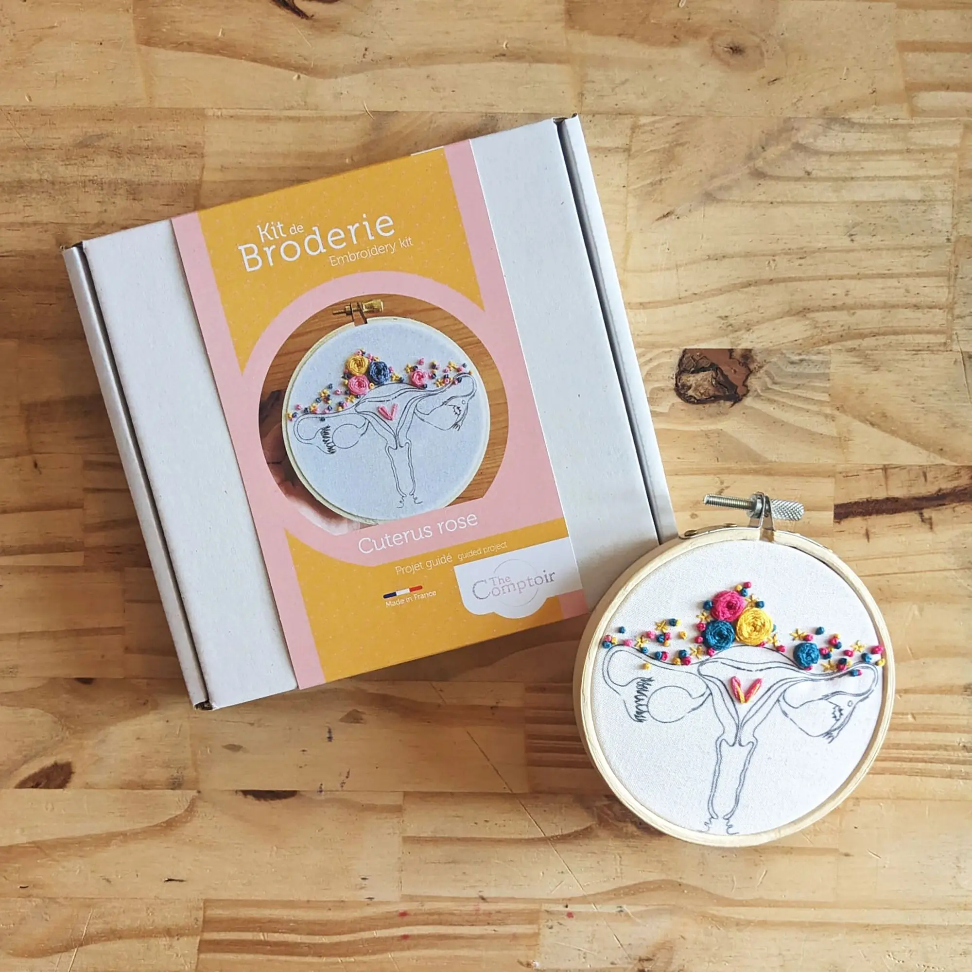 Embroidery Kit - Pink Cuterus