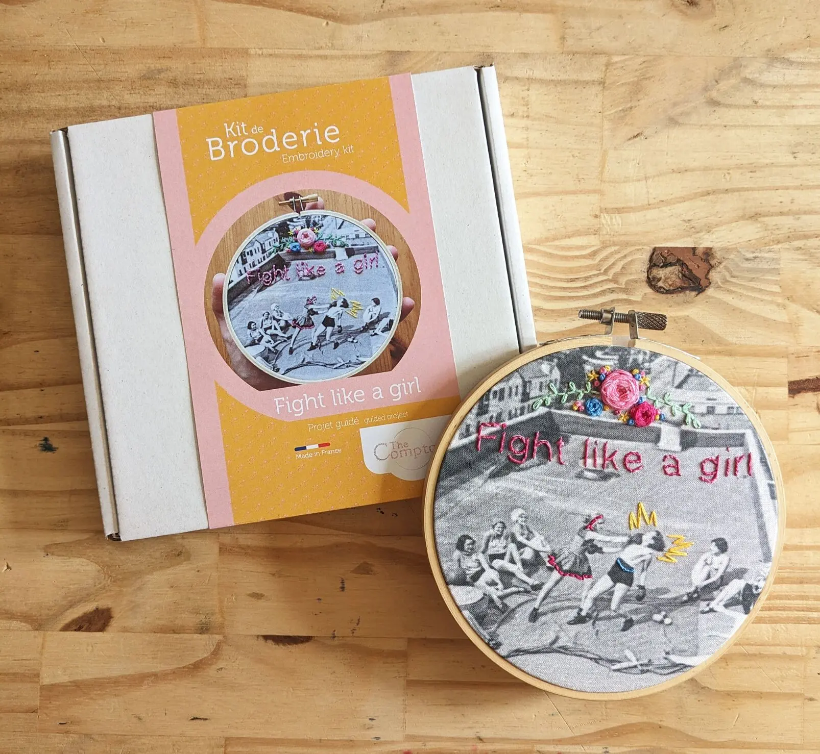 embroidery kit - fight like a girl