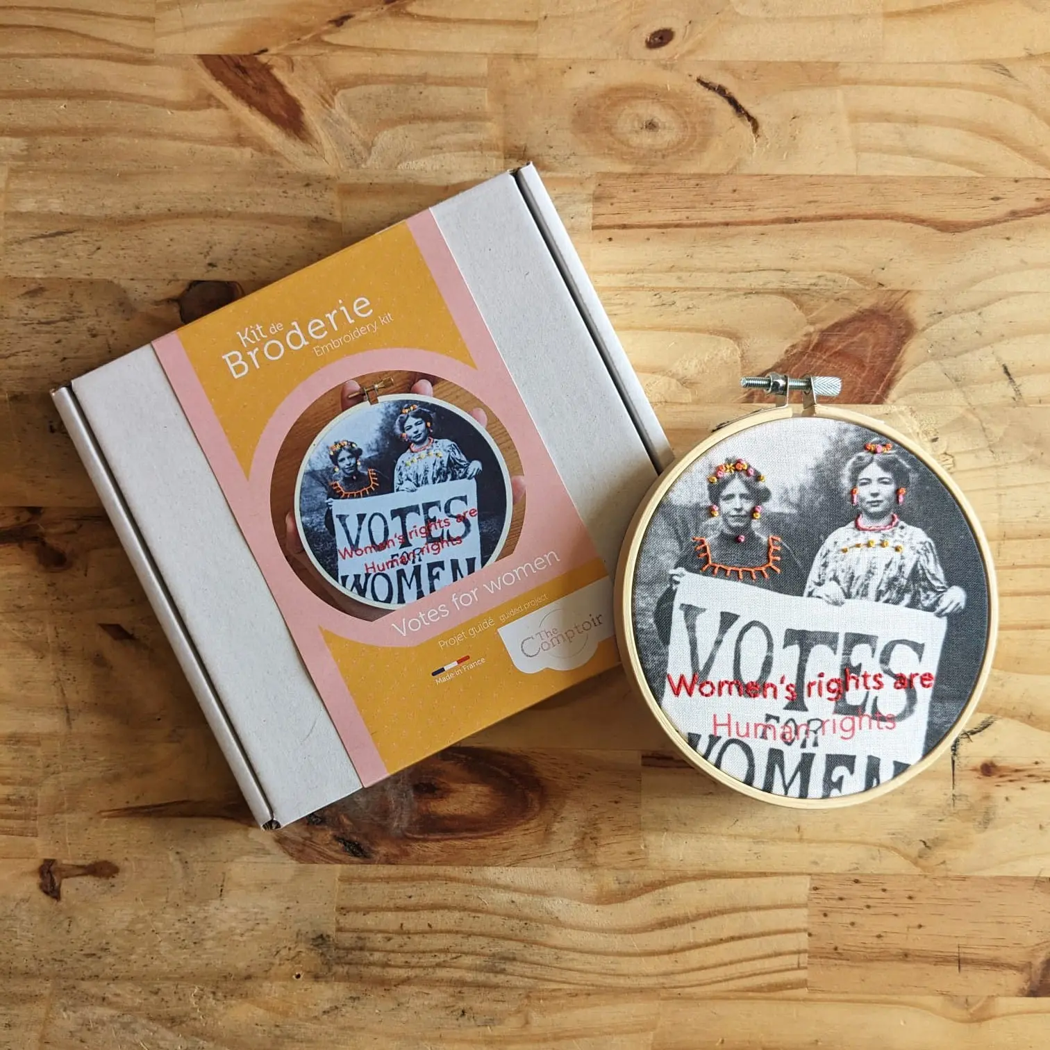 embroidery kit - Votes for Women
