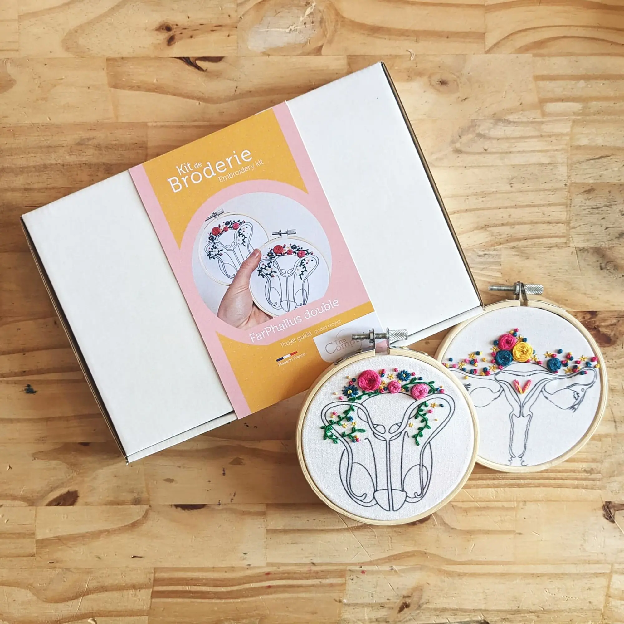 double embroidery kit - FarPhallus & Cuterus