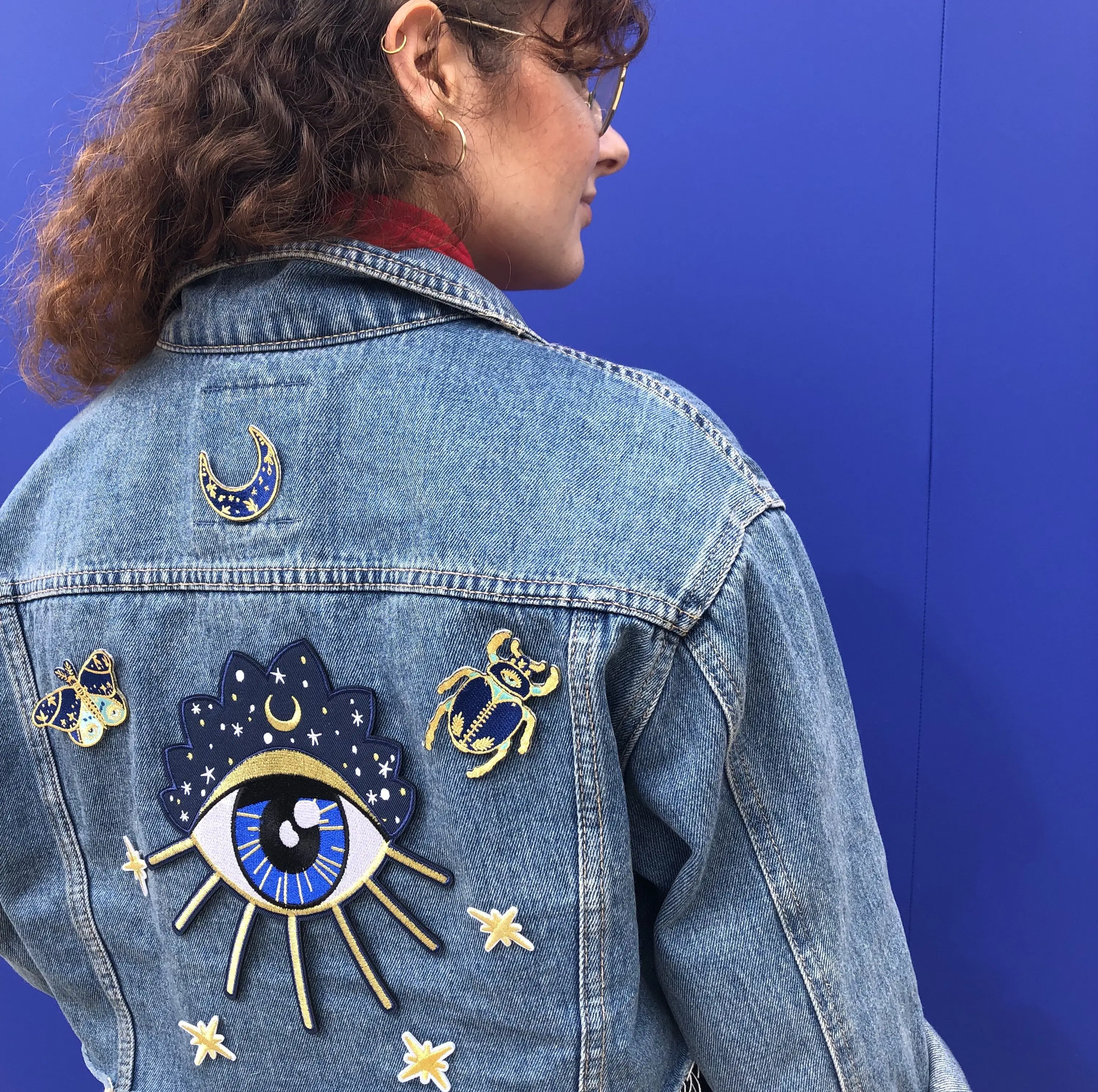 Iron-on patch Eye XL
