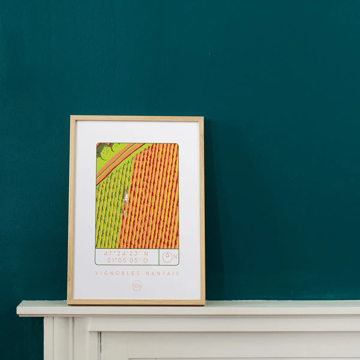 A4 poster Nantes vineyards
