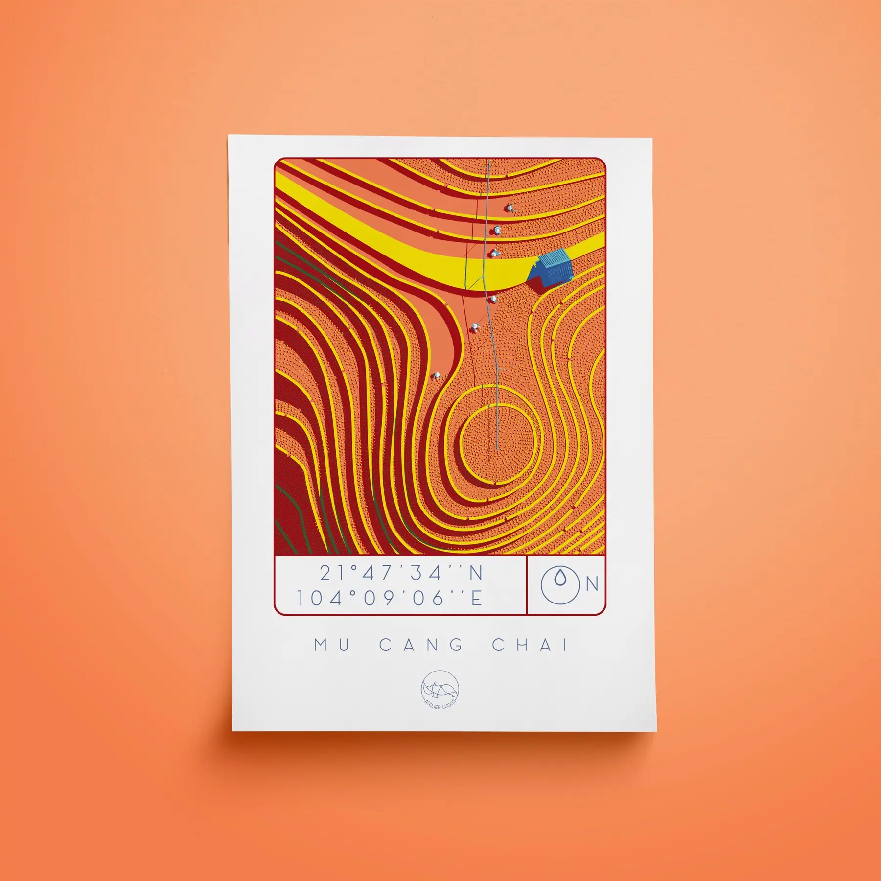 Mu Cang Chai postcard