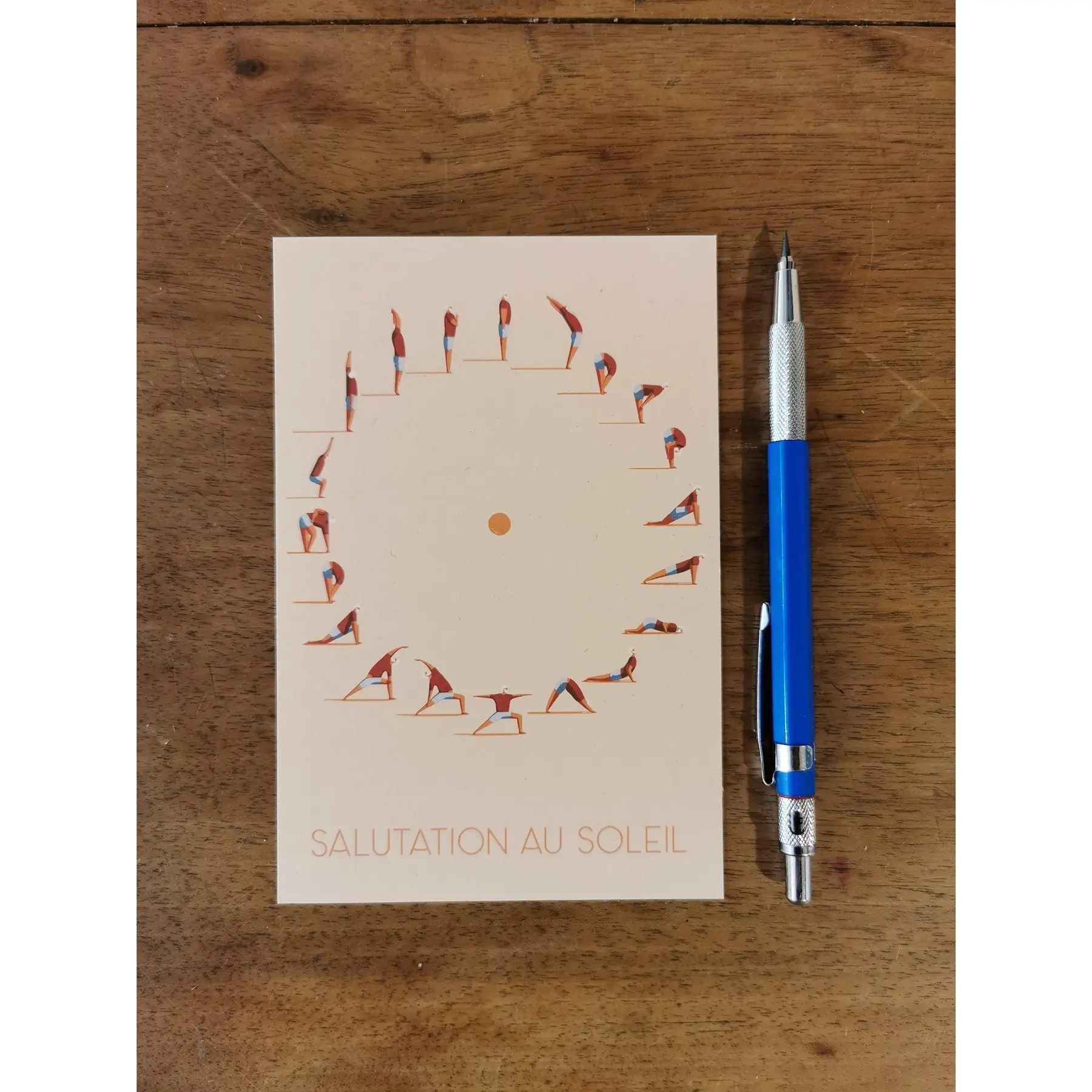 Yoga Postcard Sun Salutation
