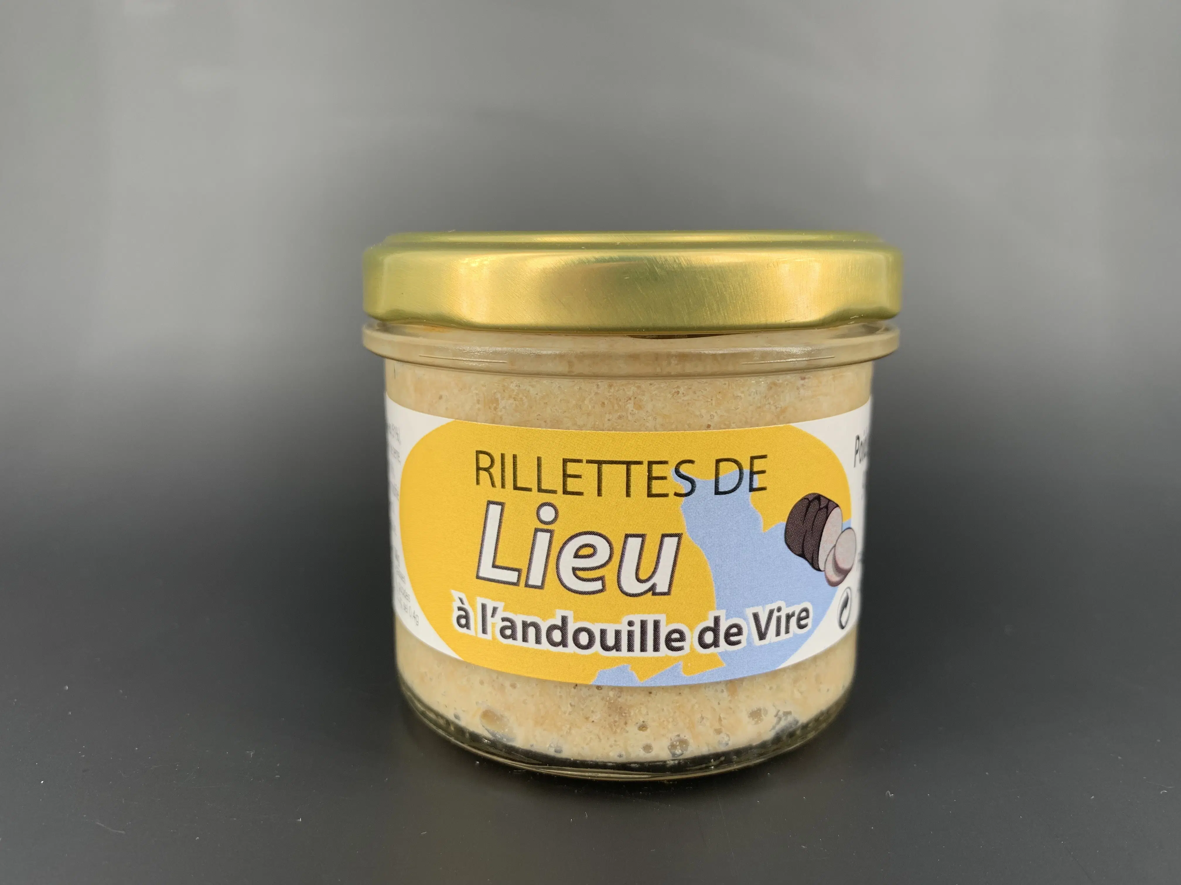 Rillettes de abadejo con andouille de Vire
