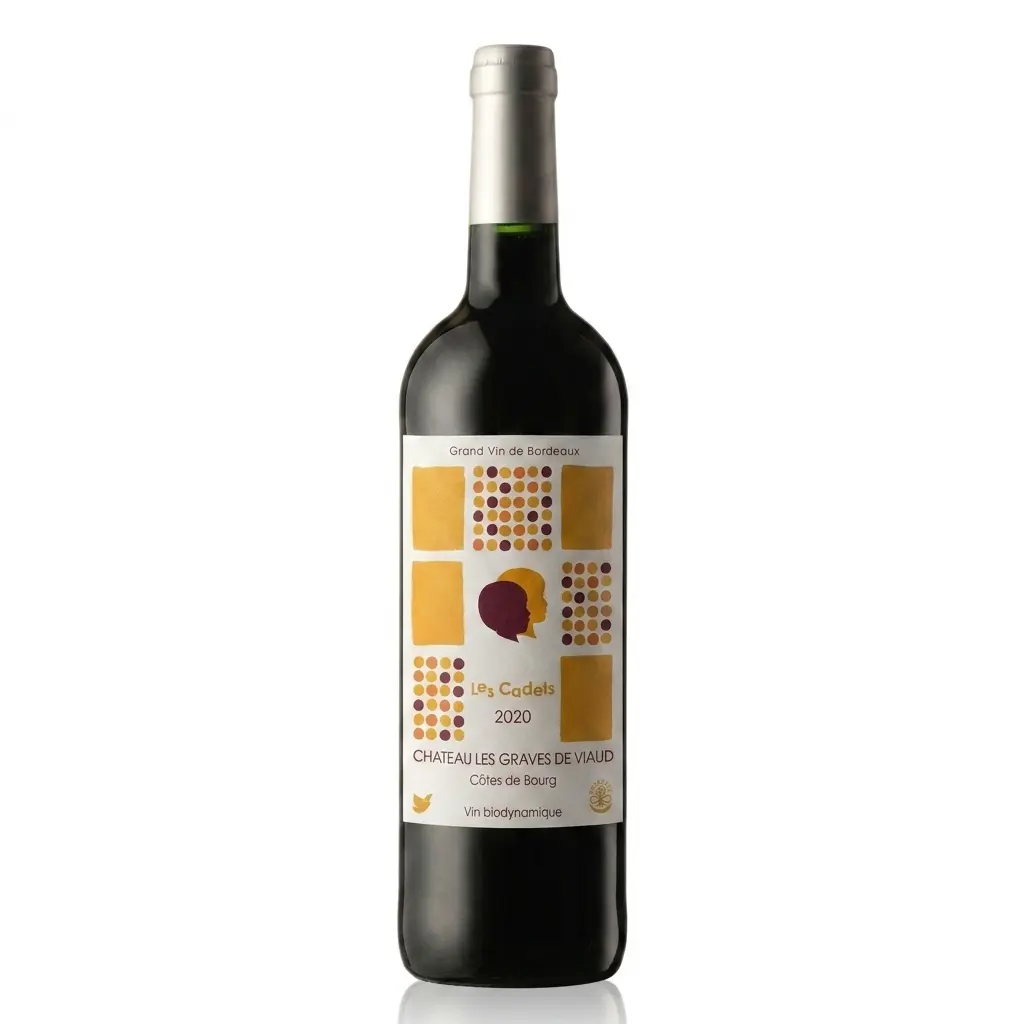 Château Les Graves de Viaud Les Cadets 2020. Bordeaux - Côtes de Bourg, Organic & Natural wine, aged in amphora