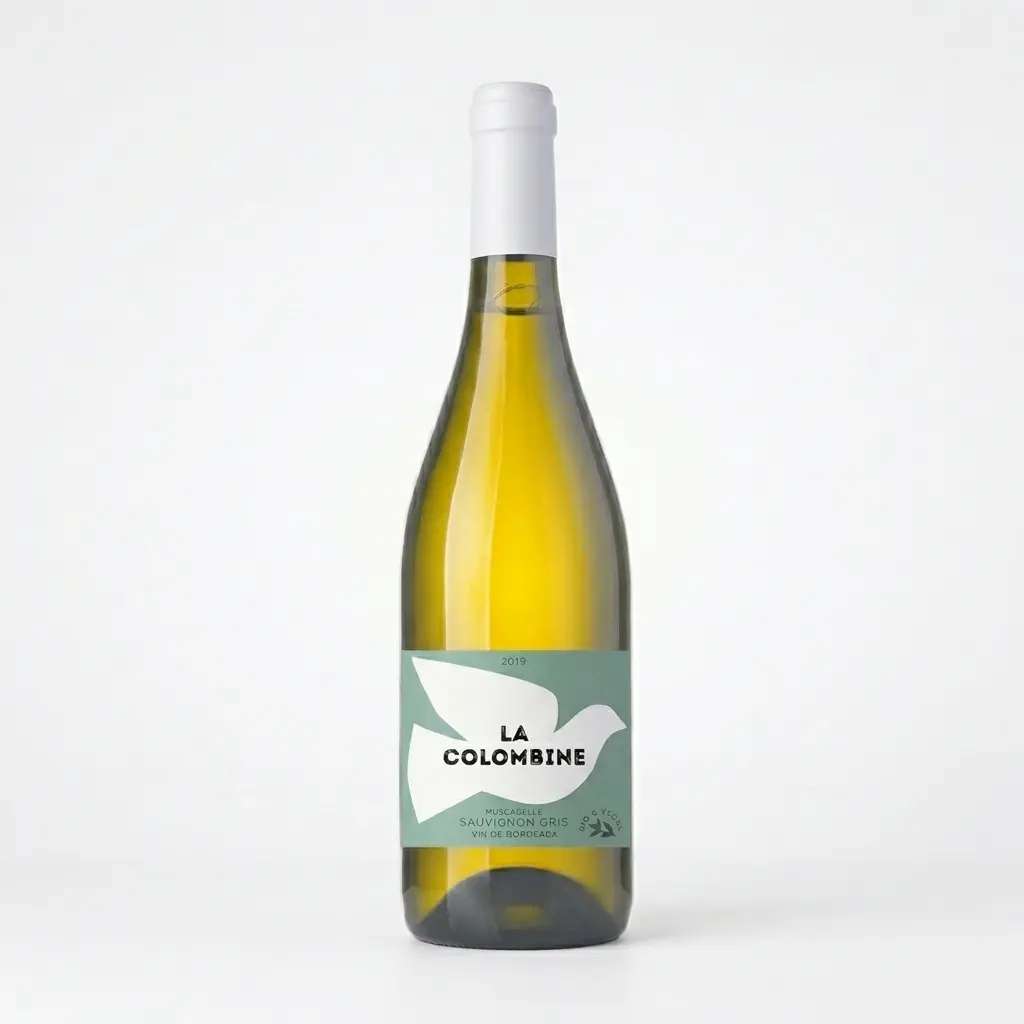 La Colombine, Muscadelle 2022, dry white wine, organic wine, Vin de France, Bordeaux