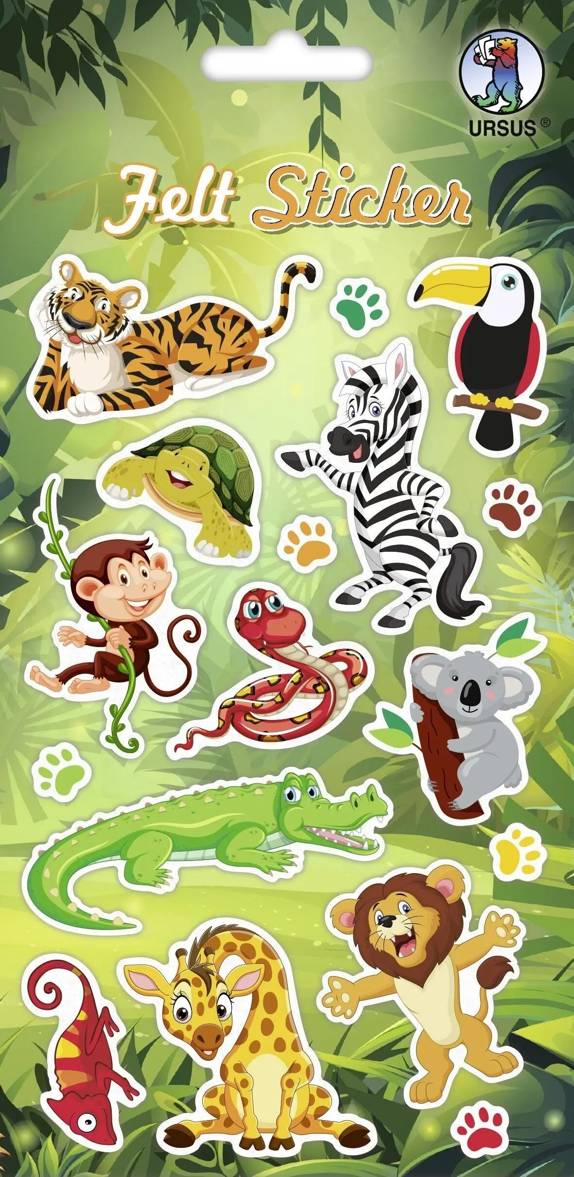 felt sticker "jungle"