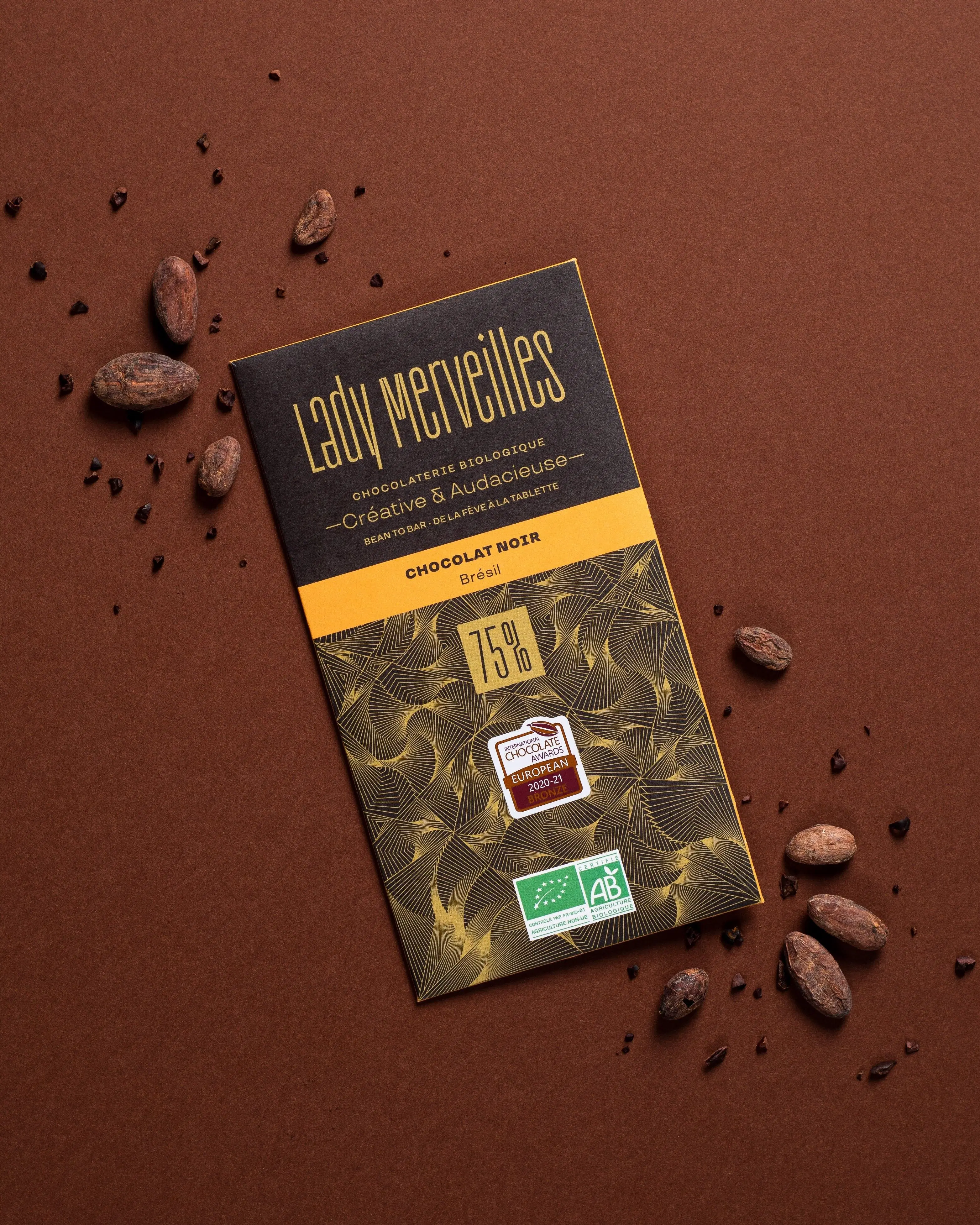 Chocolate negro 75% cacao BRASIL Bean to bar