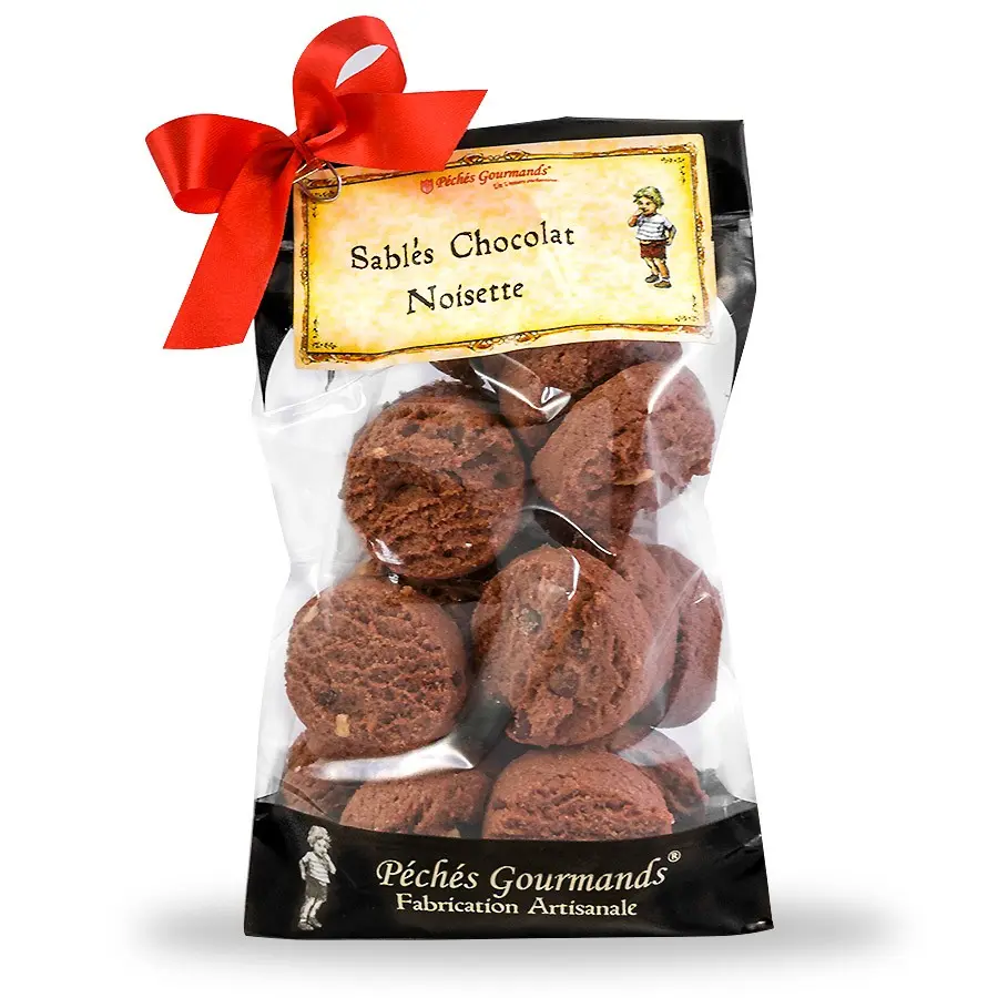 Pure Butter Chocolate Hazelnut Shortbread Bag 200g