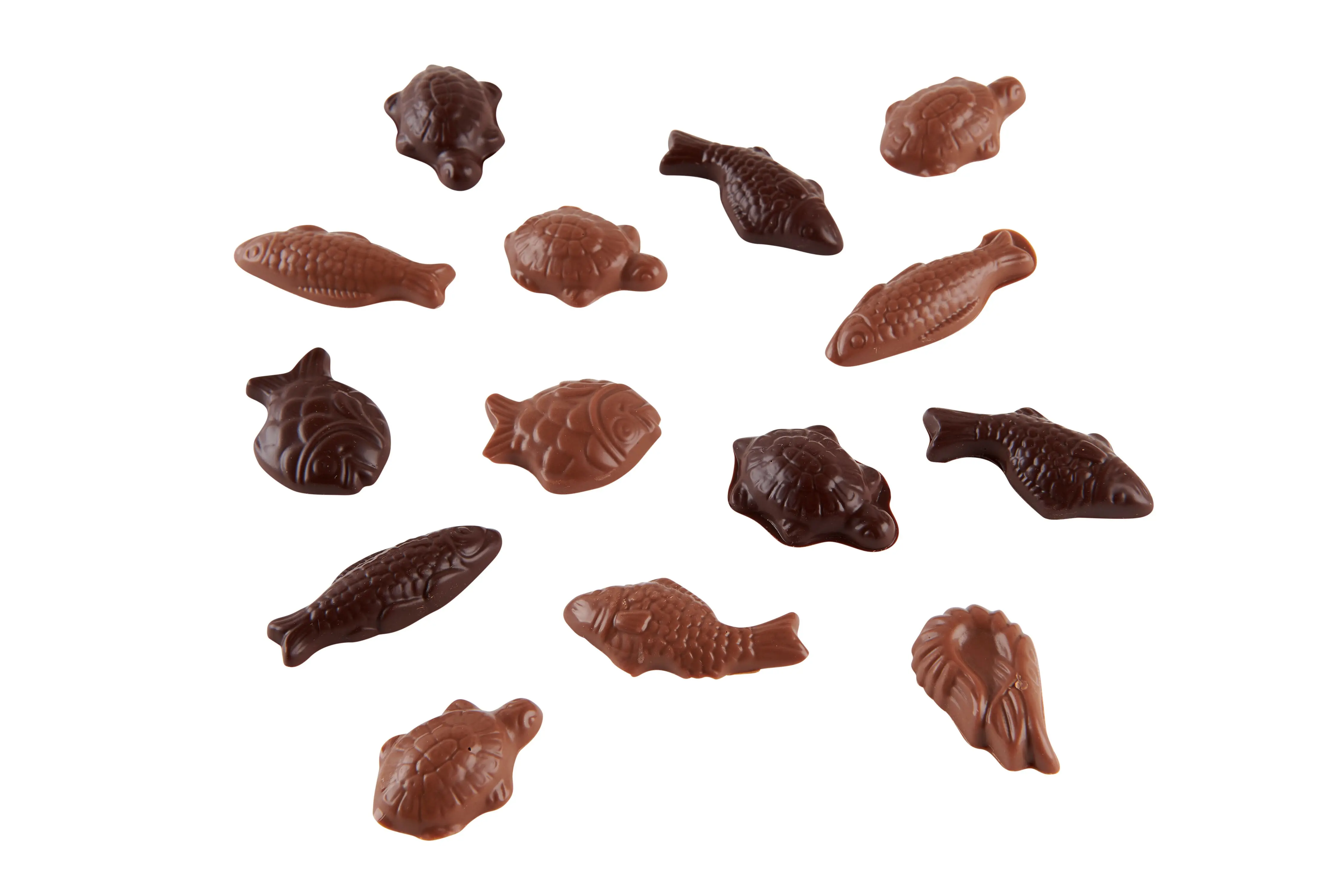 Milk chocolate shell fries 1 kg in bulk