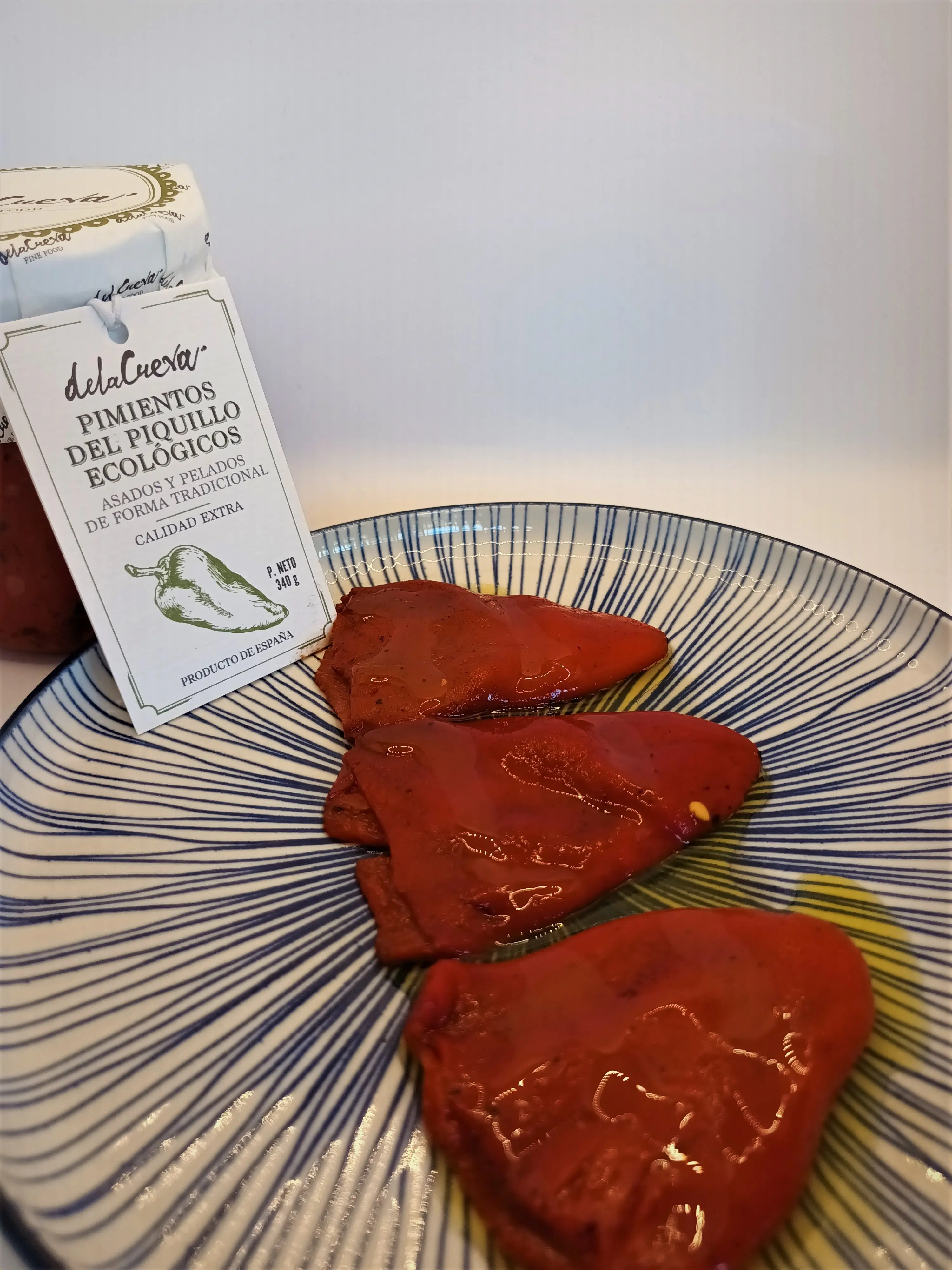 Piquillo-Pfeffer aus biologischem Anbau. DER HÖHLE. 340g Glas