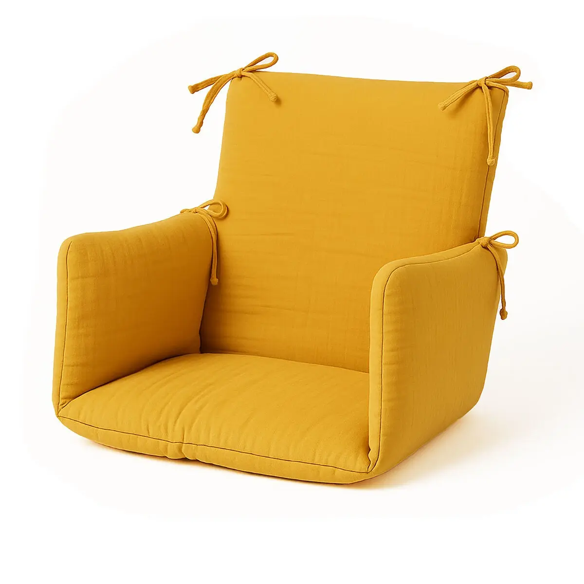 Organic Cotton High Chair Cushion - Honey