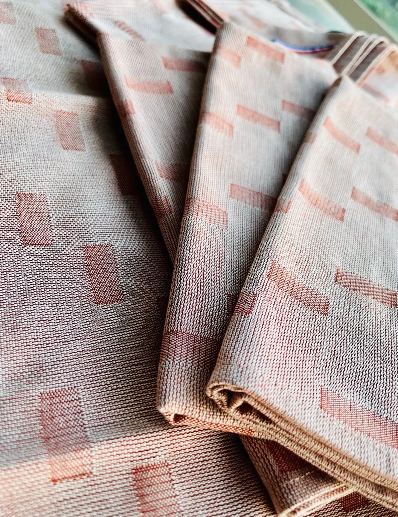 Torchon MILLE-FEUILLES - COULEUR - 100% coton