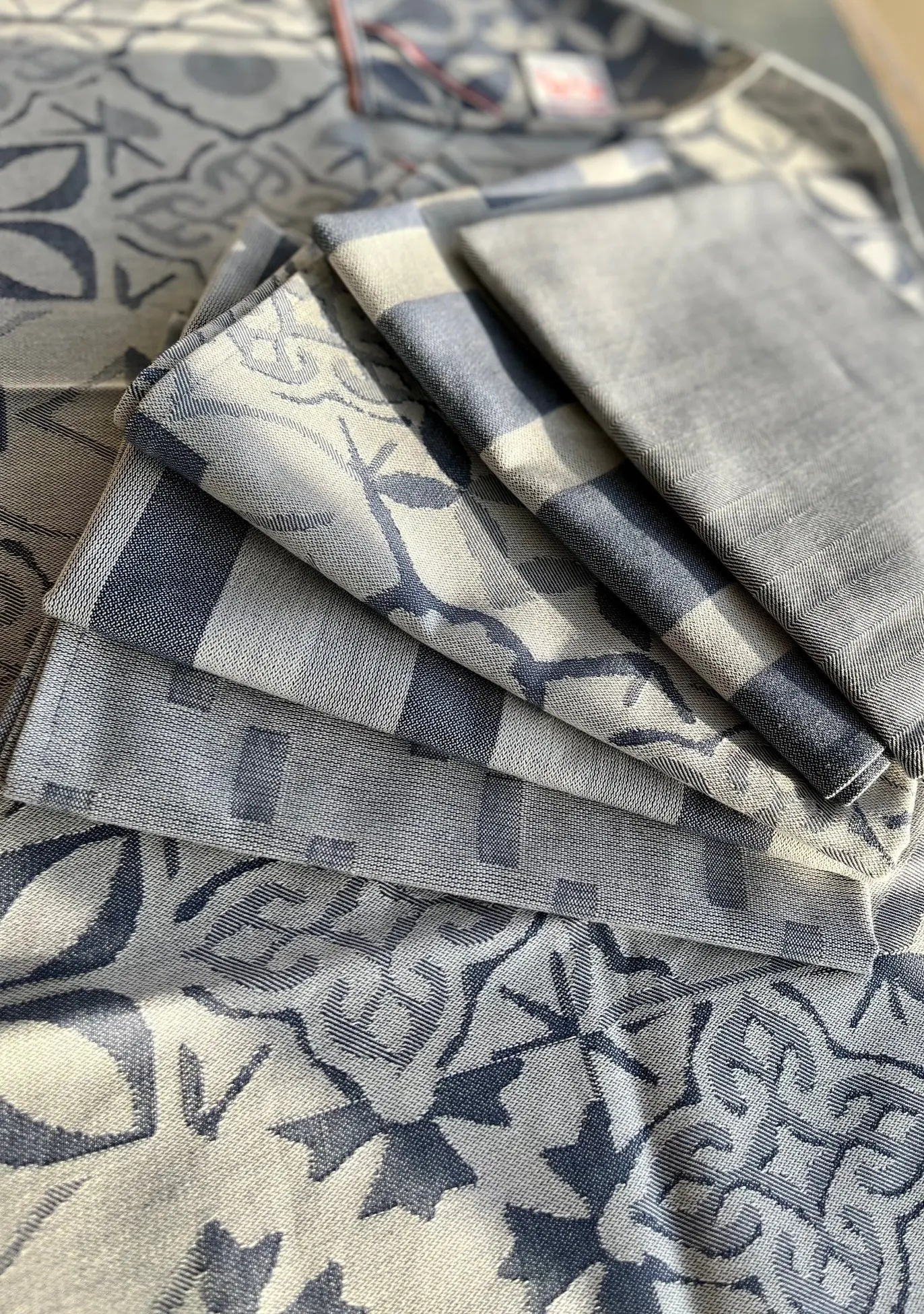 CEMENT Tile Tea Towel - 100% cotton