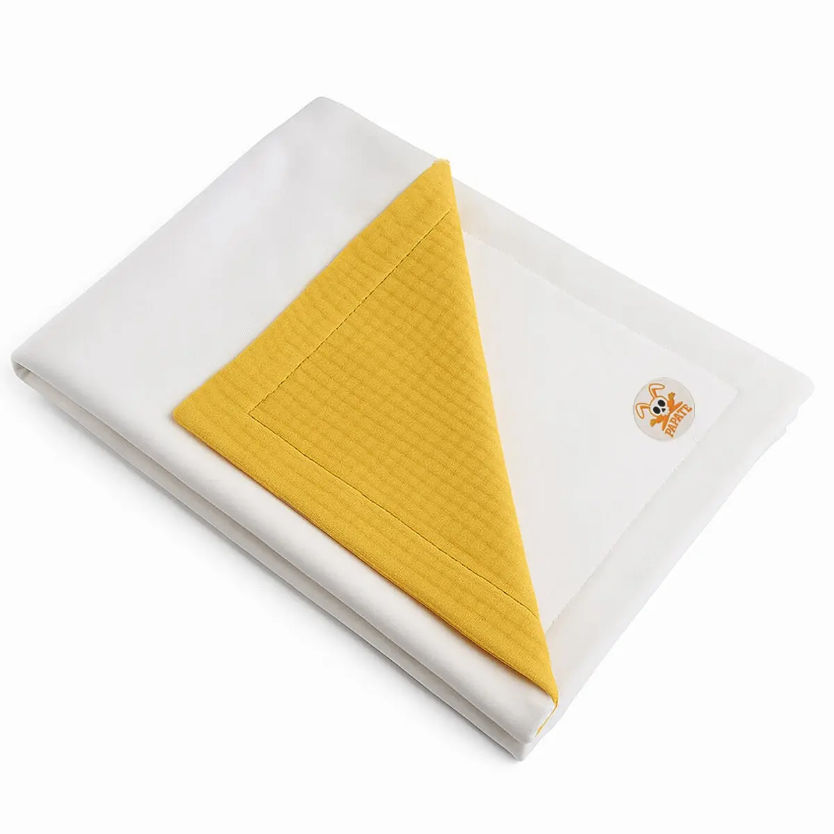 White and Honey Rex Organic Cotton Blanket