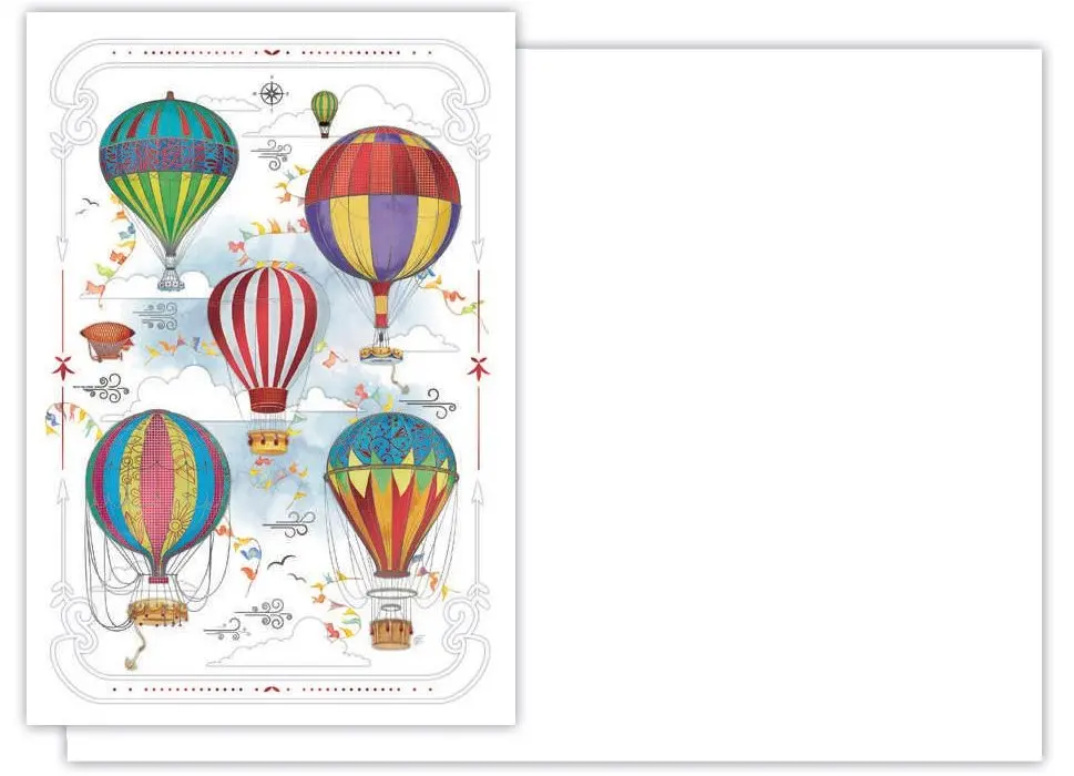 Biglietto di auguri - Mongolfiere Da Vinci