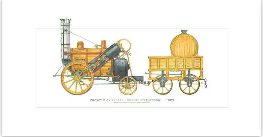 Biglietto d'auguri Da Vinci - Treno