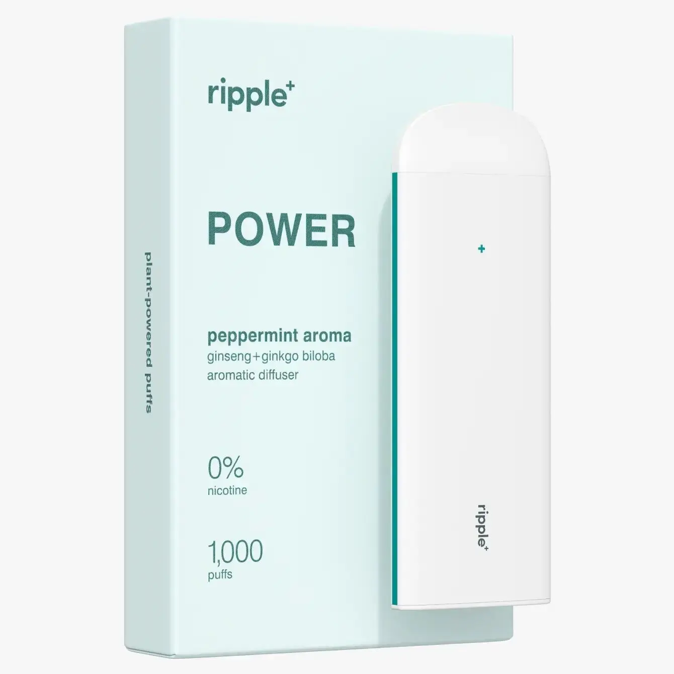 ripple⁺ POWER 0% Nicotine Diffuser | Peppermint – 1,000 Puffs
