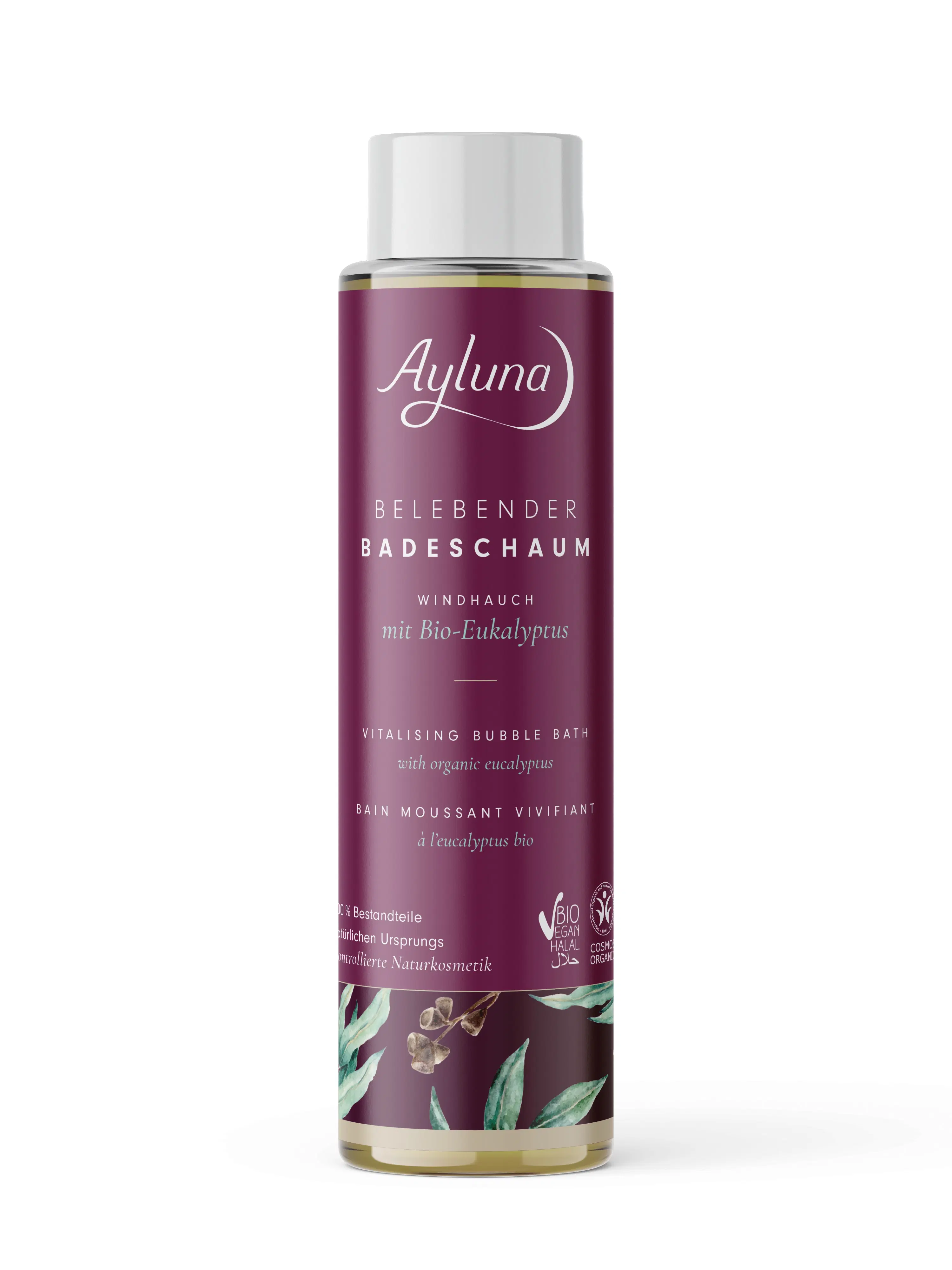 Invigorating bath foam breath of air
