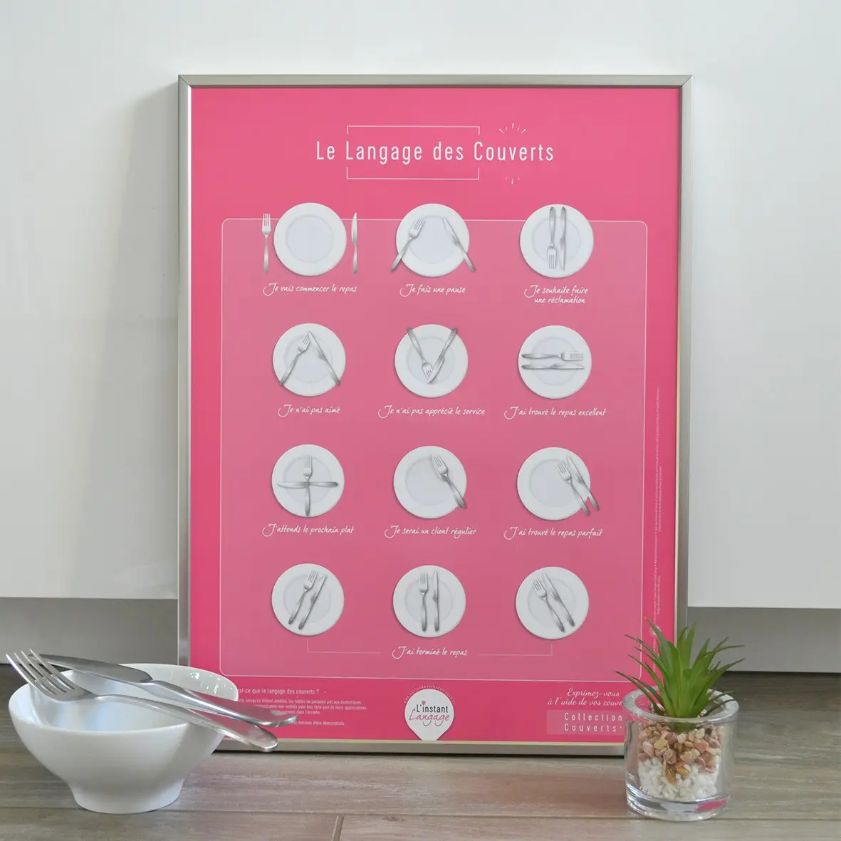 Cutlery Language Poster 30x40